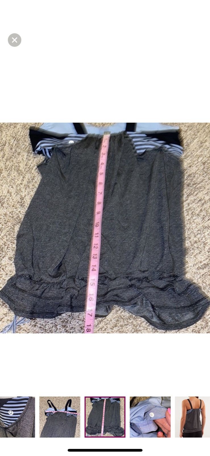 Lululemon Lululemon run back on track tank top size 10 Size L / US 10 / IT 46 - 7 Thumbnail