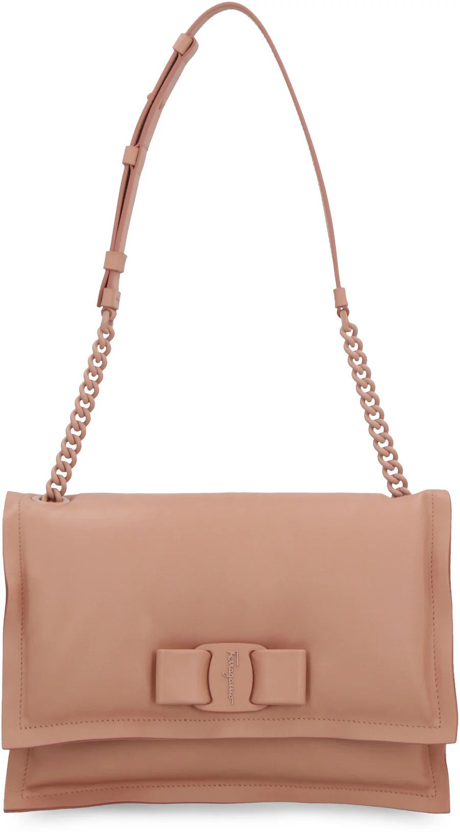 Salvatore Ferragamo o1s1rm0924 Size: OS / Viva Leather Shoulder Bag in Pink Size ONE SIZE - 1 Thumbnail