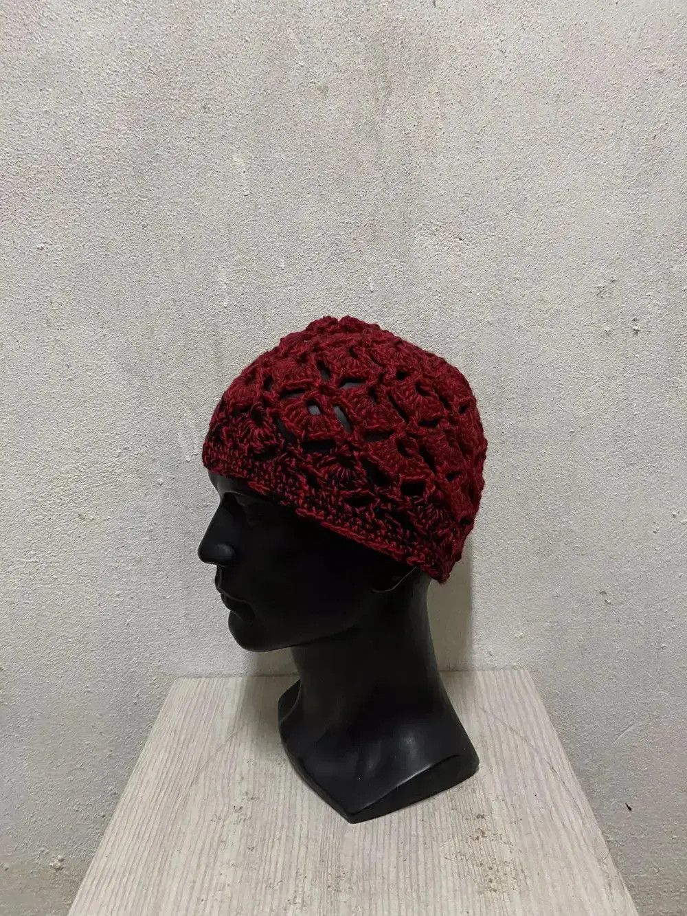 Japanese Brand Japanese Brand Crochet Beanie Hat Size ONE SIZE - 2 Thumbnail