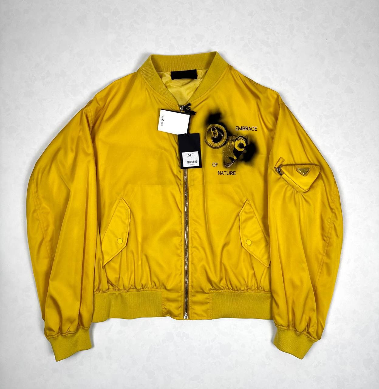 Prada Prada Cargo Pocket Nylon Bomber Jacket Size US XL / EU 56 / 4 - 1 Thumbnail