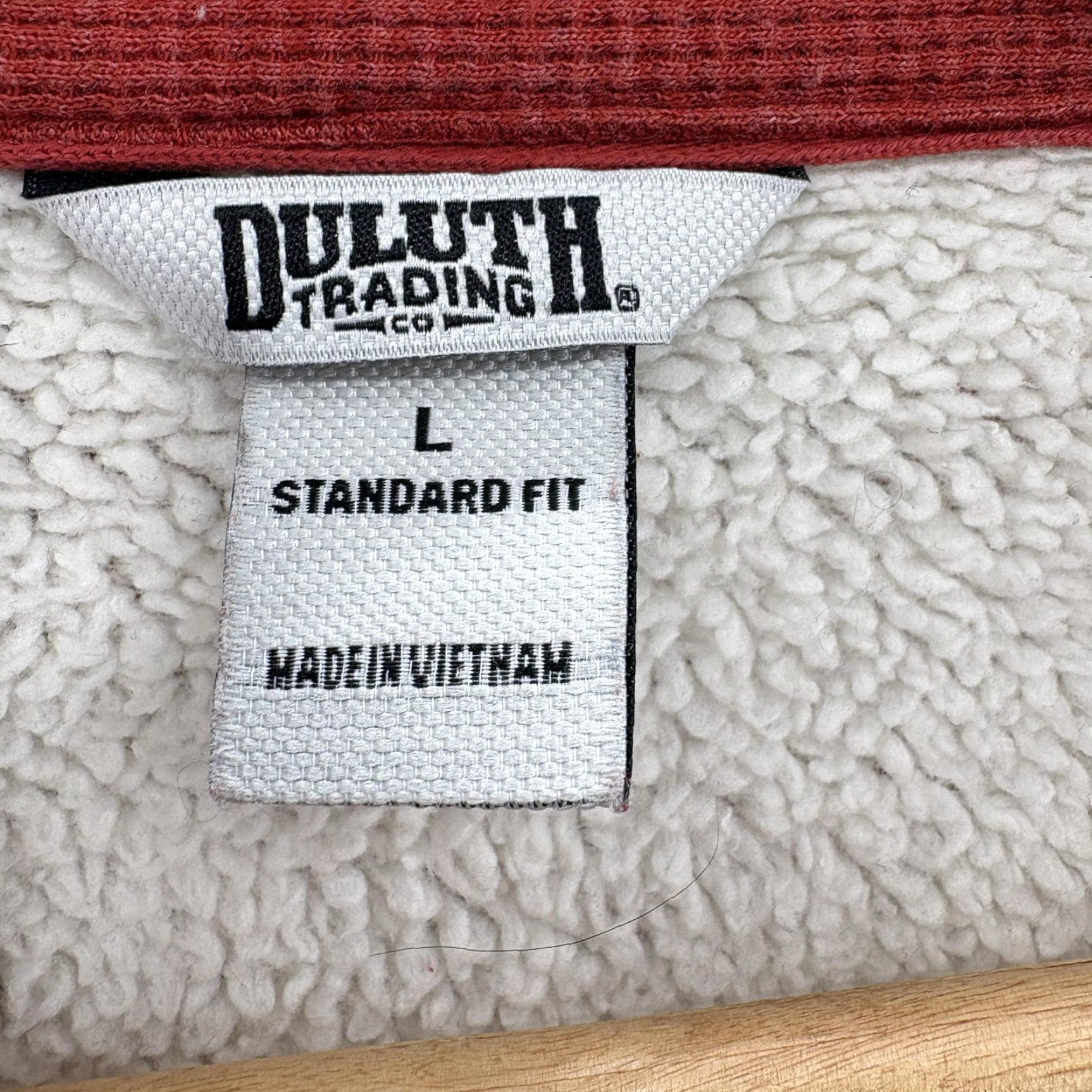 Duluth Trading Company Duluth Burly Thermal Sherpa-Lined Standard Fit Shirt Jac Mens Large Red Workwear Size US L / EU 52-54 / 3 - 5 Thumbnail