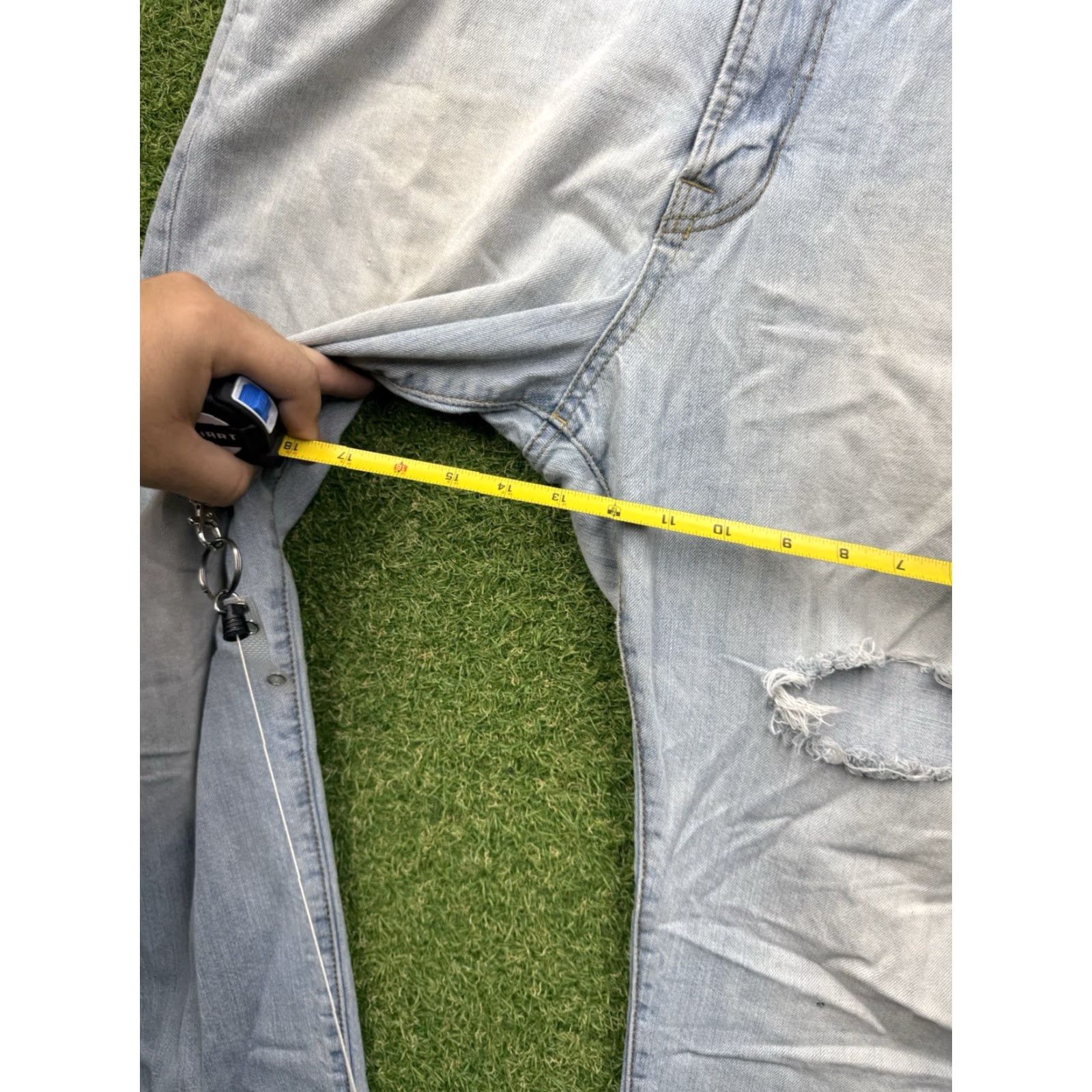 American Eagle Outfitters VINTAGE American Eagle Jeans Mens 36x30 Relaxed Straight Stretch Cotton Denim Blue Casual 2000s Men's Size US 36 / EU 52 - 4 Thumbnail