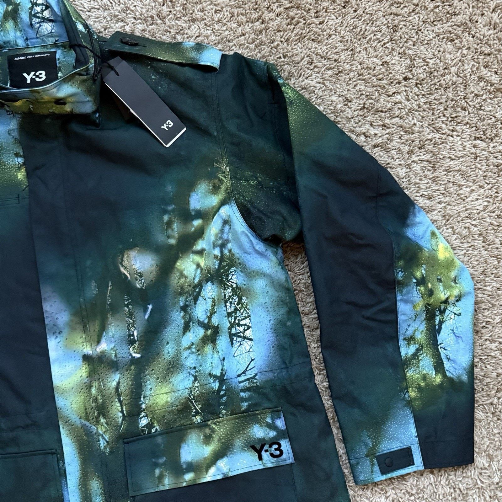 Adidas × Y-3 × Yohji Yamamoto NWT Y-3 Adidas AOP Earth Print Field Jacket Multicolored Size US XL / EU 56 / 4 - 7 Thumbnail