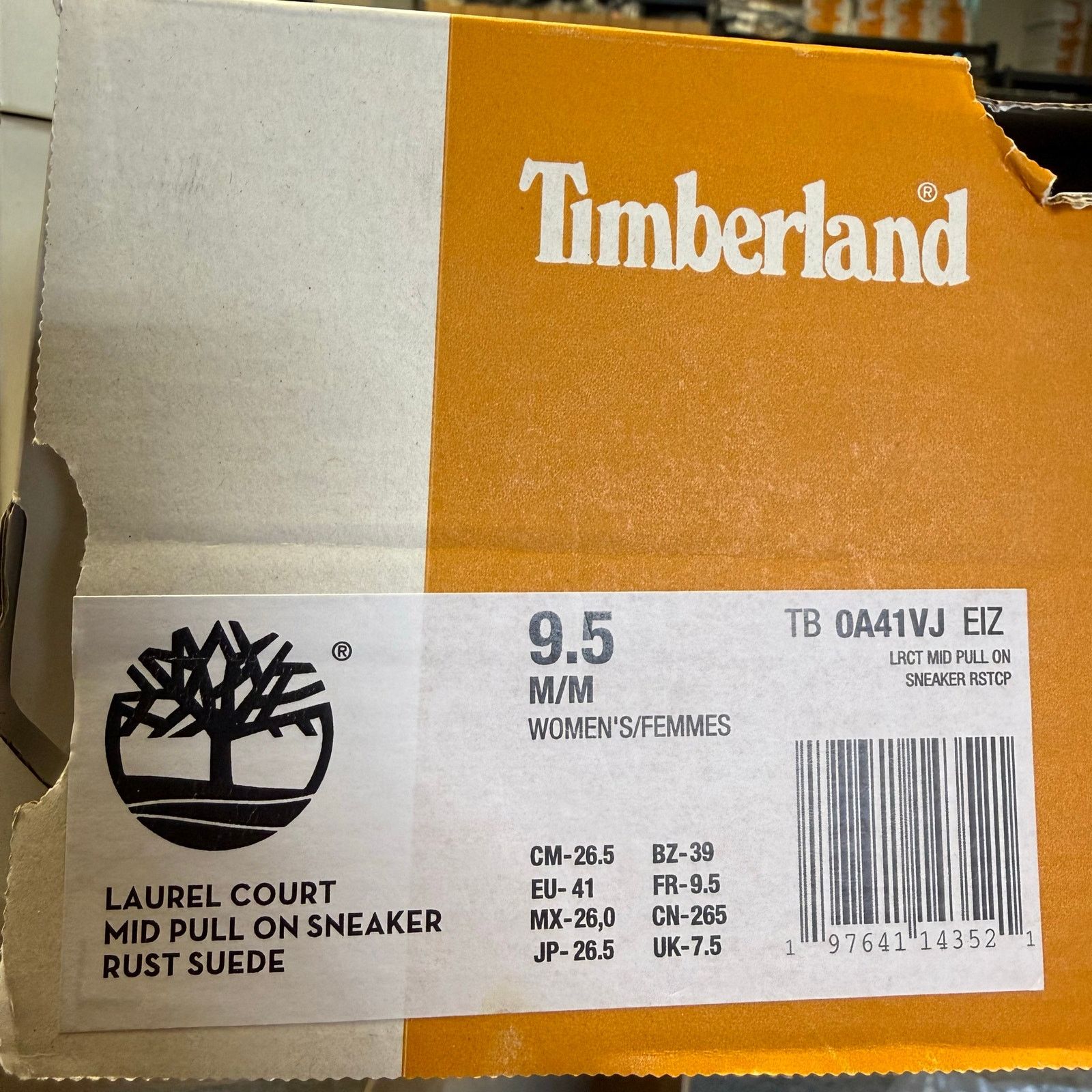 Timberland TIMBERLAND WOMEN'S 9.5 LAUREL COURT MID PULL ON SNEAKER RUST Size US 9.5 / IT 39.5 - 10 Thumbnail