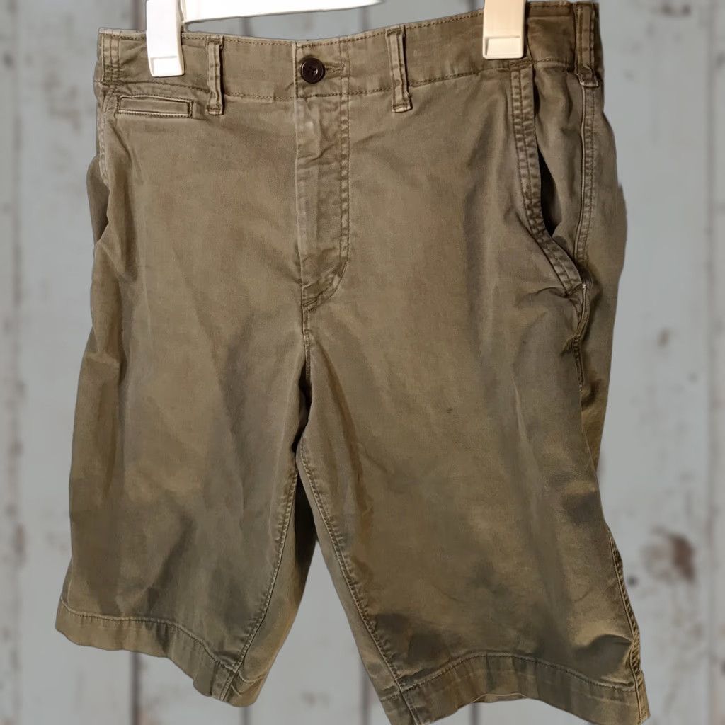 American Eagle Outfitters VINTAGE American Eagle Khaki Cargo Shorts Mens Size 31 Beige Stretch Breathable Summer Casual Size US 31 - 1 Thumbnail