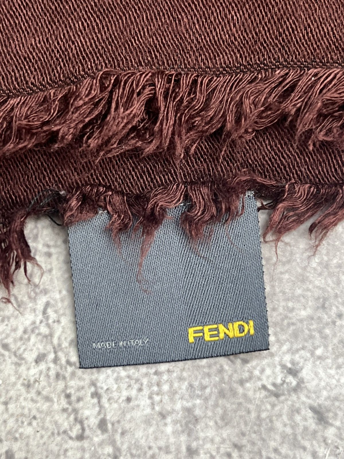 Fendi × Vintage Fendi Monogram Scarf / Muffler / Wool Size ONE SIZE - 4 Thumbnail