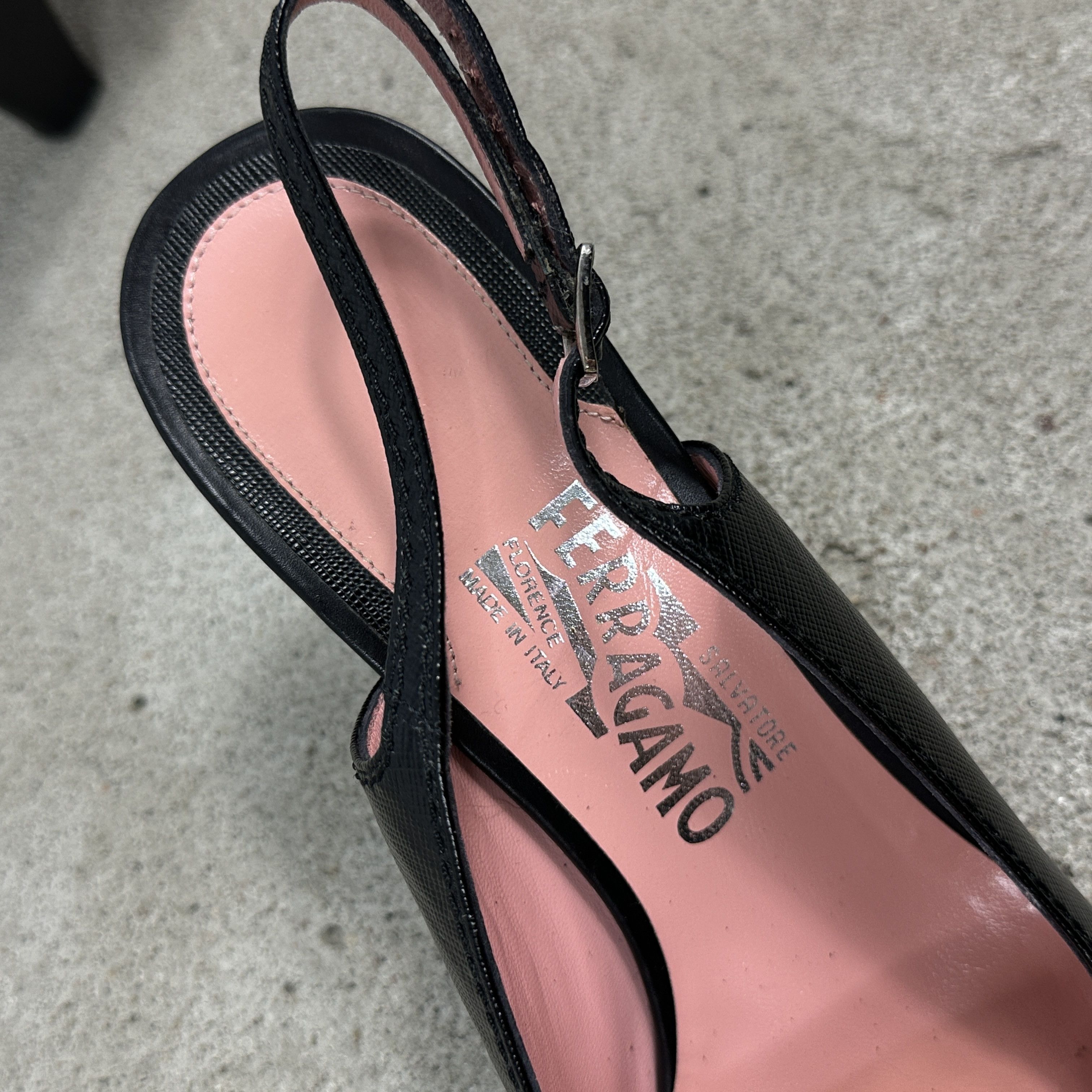 Salvatore Ferragamo × Vintage Vintage Leather Y2K Glam Salvatore Ferragamo Heels Size US 8 / IT 38 - 5 Thumbnail