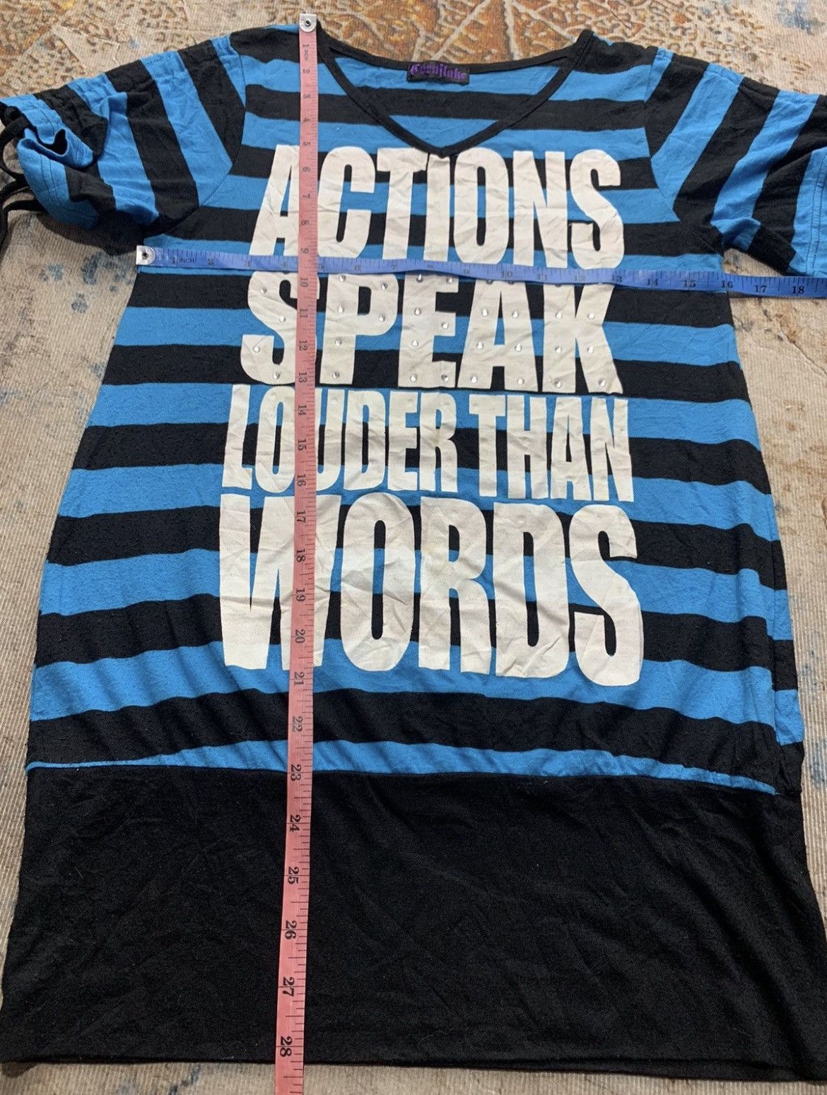 Hysteric Glamour Actions Speak Stripe Gothic punk hysteric style Size US M / EU 48-50 / 2 - 5 Thumbnail