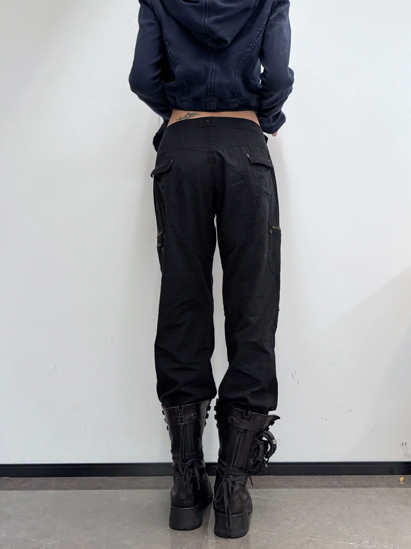 Other Italian Brand Vintage Workwear Straight Leg Zip Cuffs 40 Size 27" / US 4 / IT 40 - 5 Thumbnail
