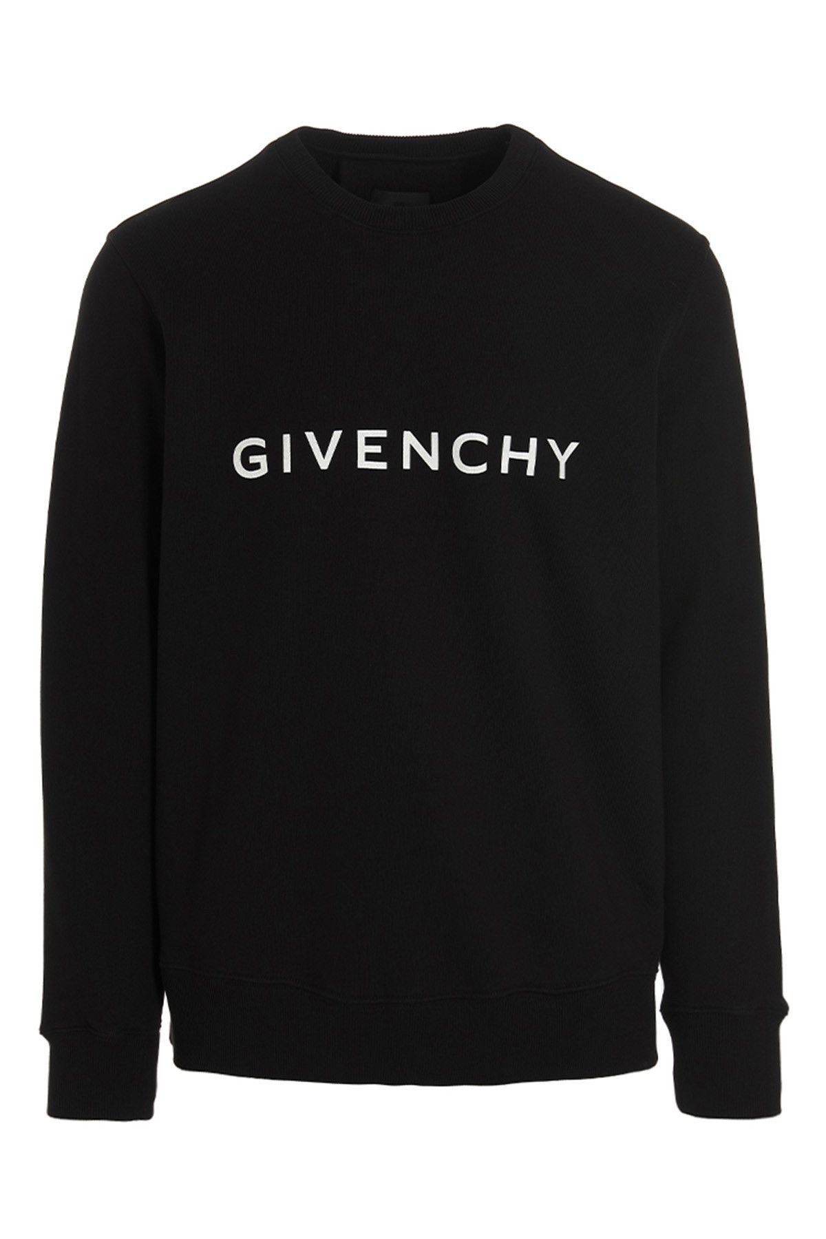 image of Givenchy Logo Print Sweatshirt in Black, Men's (Size 2XL)