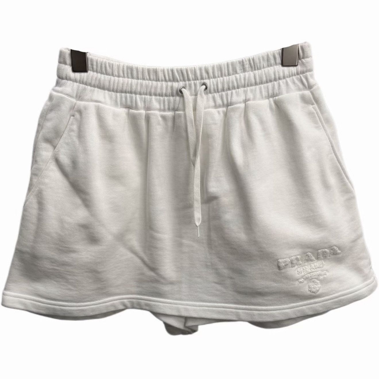 Prada Prada Embroidered Cotton Shorts Size M Size 28" / US 6 / IT 42 - 1 Thumbnail