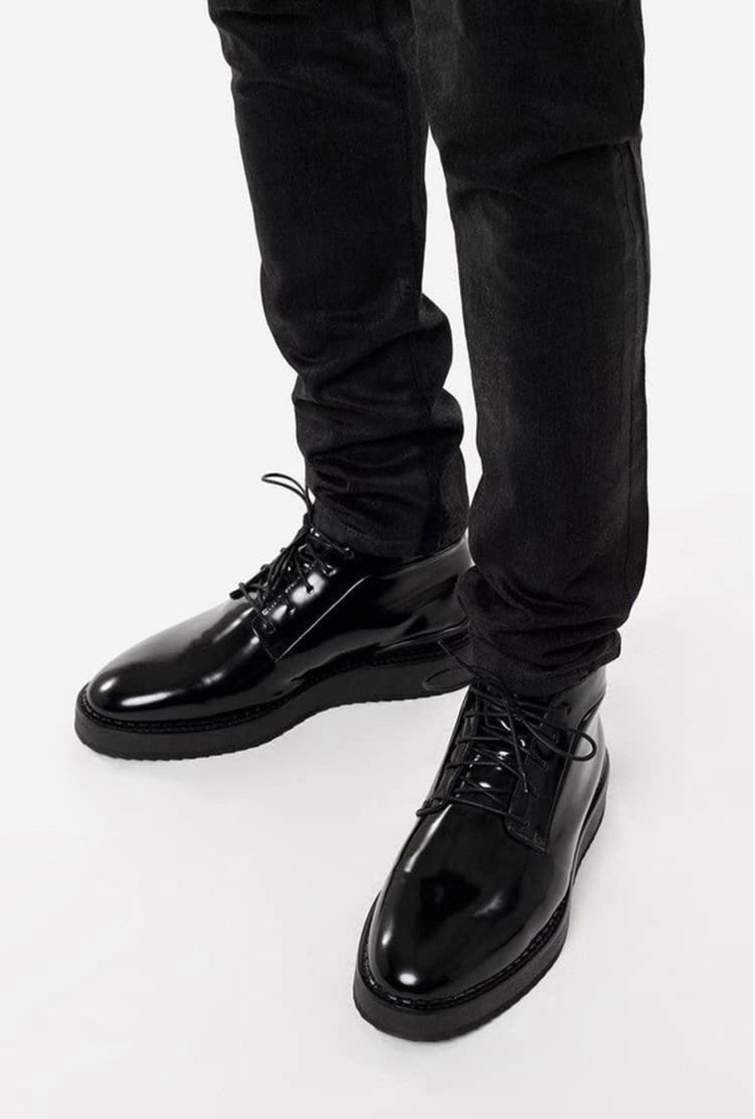 John Elliott John Elliott - Creeper II Patent Leather Boots (11 US) Size US 11 / EU 44 - 2 Thumbnail