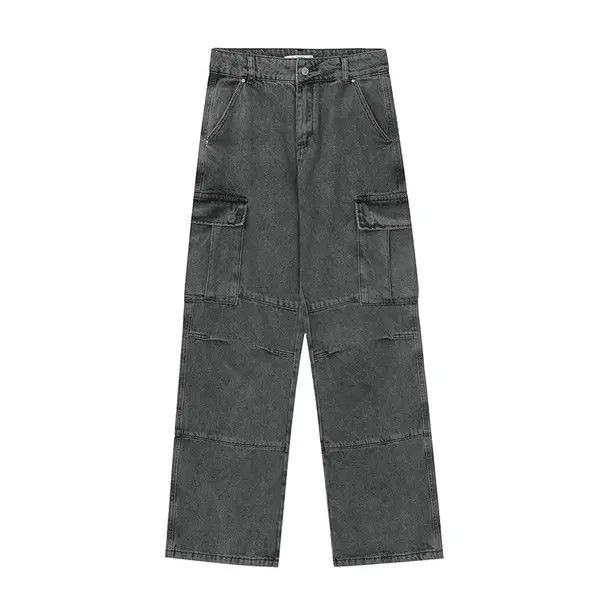 VIBE baggy distressed faded cargo jeans Size US 30 / EU 46 - 3 Thumbnail