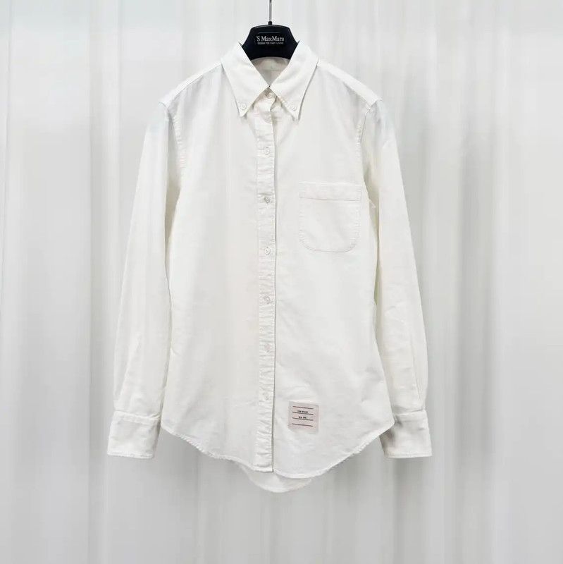 Thom Browne Thom Browne Striped White Long Sleeve Shirt 0089 Size XL / US 12-14 / IT 48-50 - 1 Thumbnail
