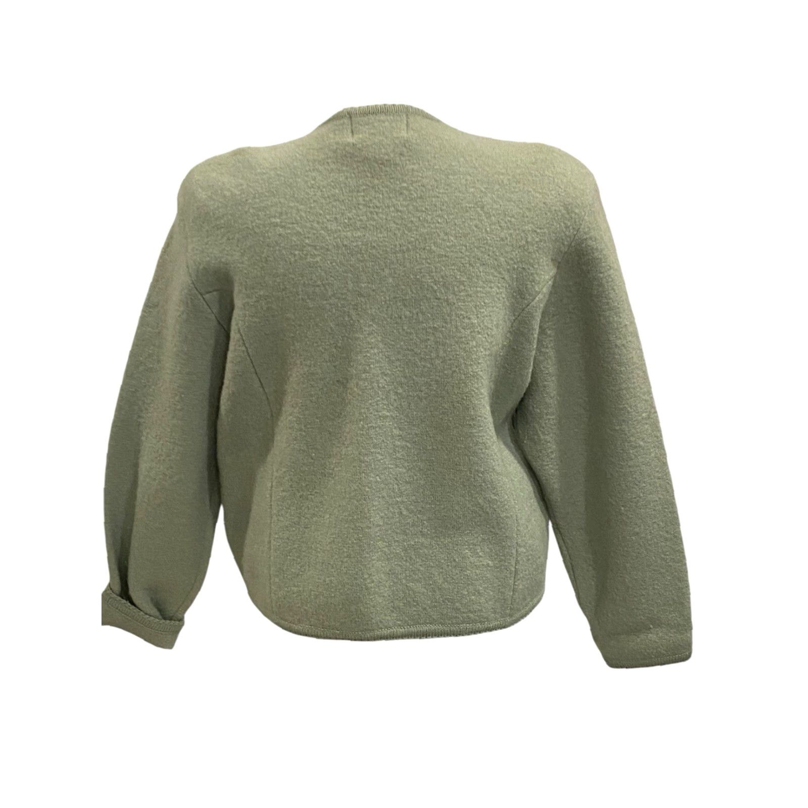 Vintage TALLY HO Nordic WOOL Cardigan Sweater Sage Green Button Up Women’s Size XL Size XL / US 12-14 / IT 48-50 - 3 Thumbnail