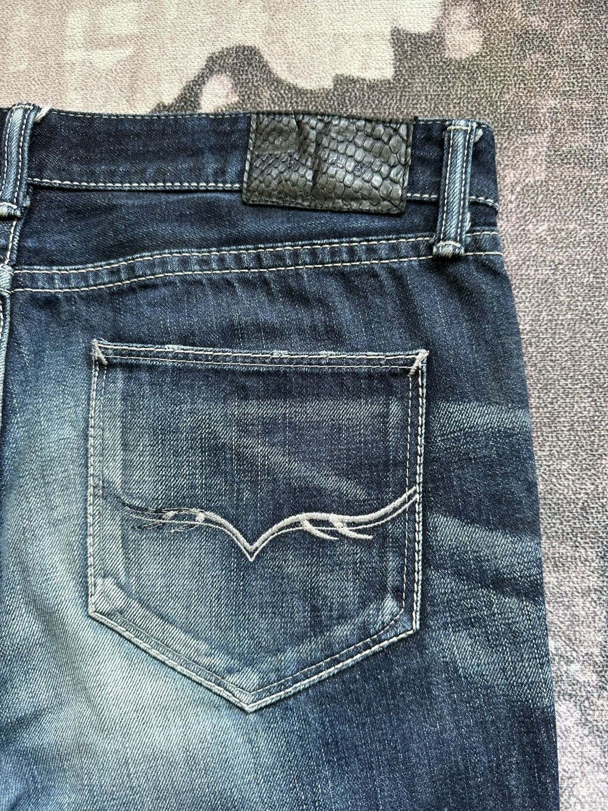 Yasuyuki Ishii AW11 FUGA whiskered denim jeans Size US 34 / EU 50 - 7 Thumbnail