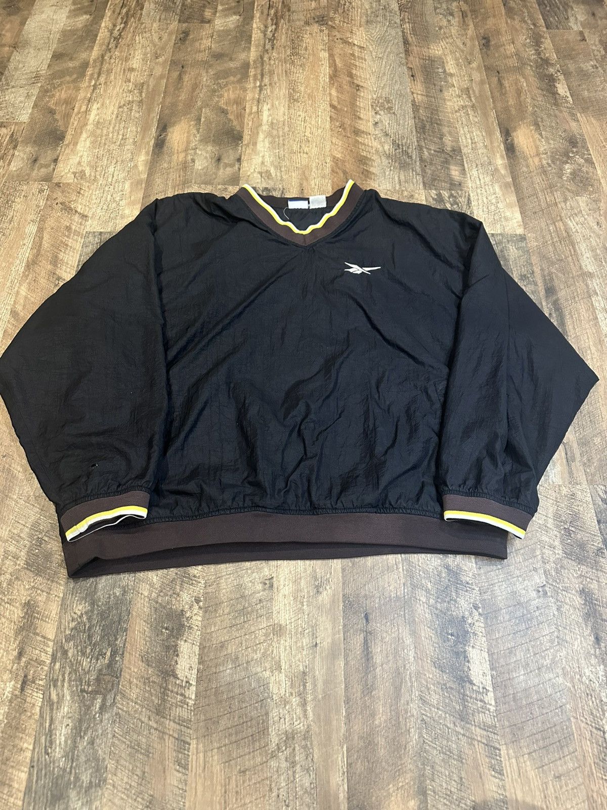 Reebok Vintage 90s/Y2K Boxy Fit Reebok Windbreaker Black XXL Size US XXL / EU 58 / 5 - 1 Thumbnail