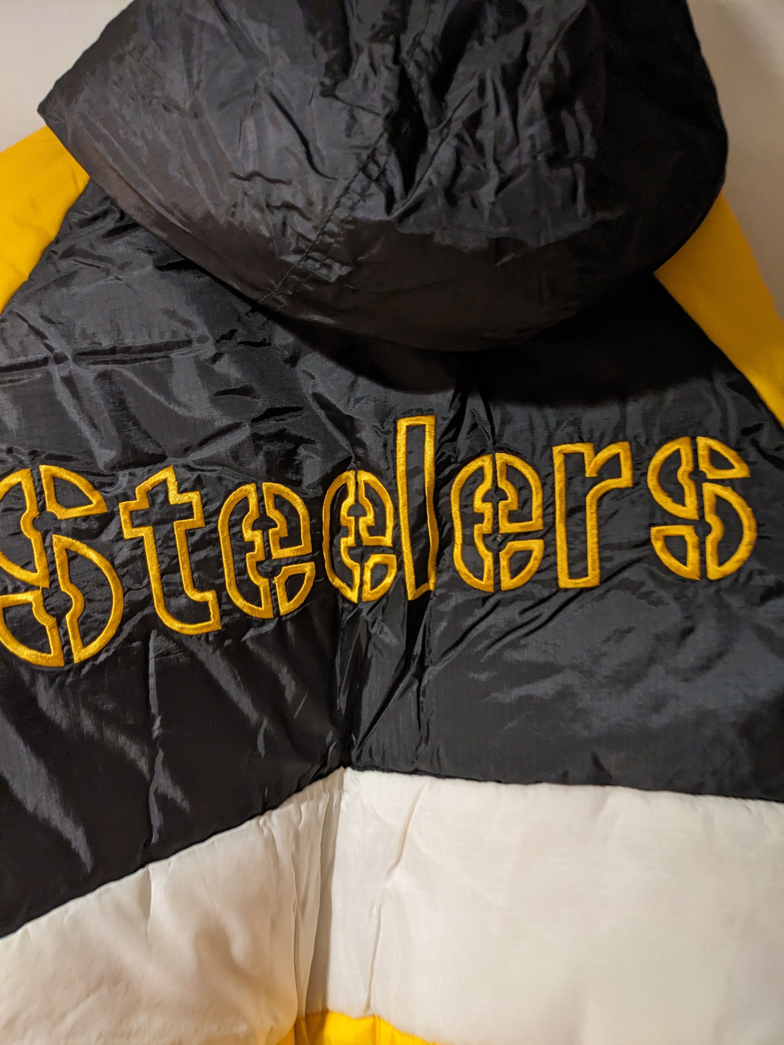 NFL × Vintage Vintage 90s Pittsburgh Steelers NFL Football Puffer Jacket Size US XL / EU 56 / 4 - 2 Thumbnail