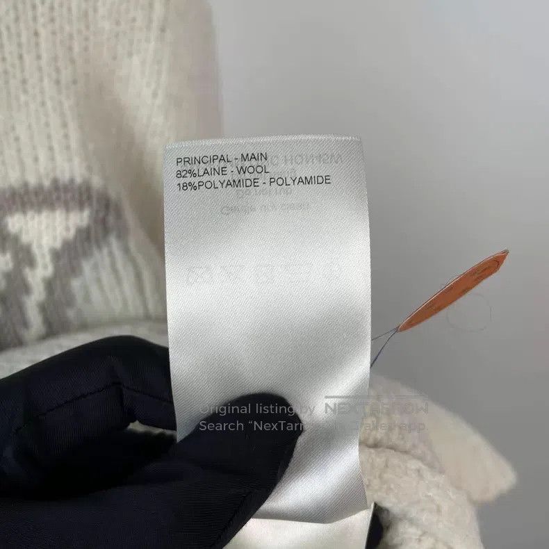 Louis Vuitton Louis Vuitton SS25 intarsia beige logo teddy wool sweater Size US XS / EU 42 / 0 - 6 Thumbnail