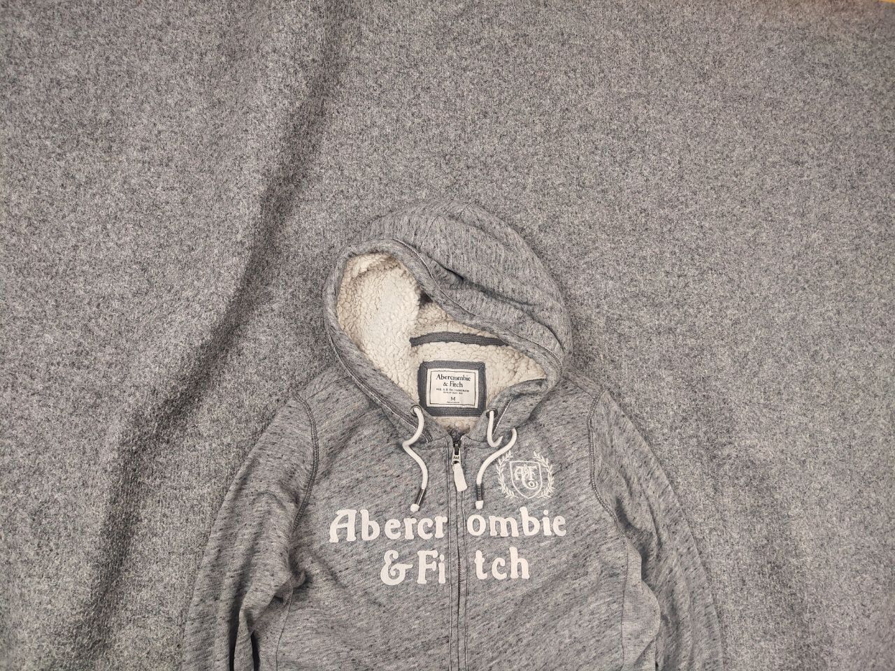 Abercrombie & Fitch Abercrombie & Fitch Vintage Zip Sherpa Fur Hoodie Y2K Style Size US M / EU 48-50 / 2 - 2 Thumbnail