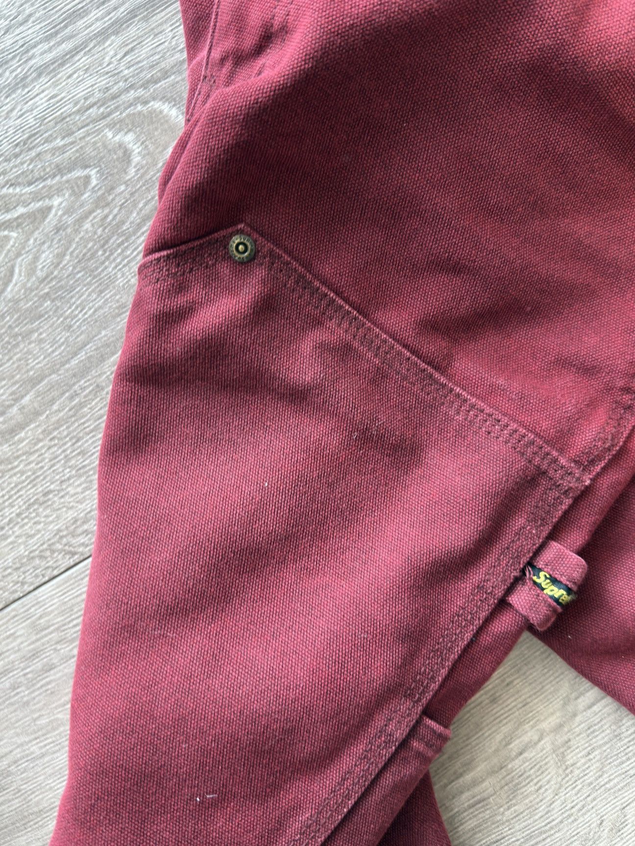 Supreme Supreme double knees workpants burgundy Size US 30 / EU 46 - 6 Thumbnail