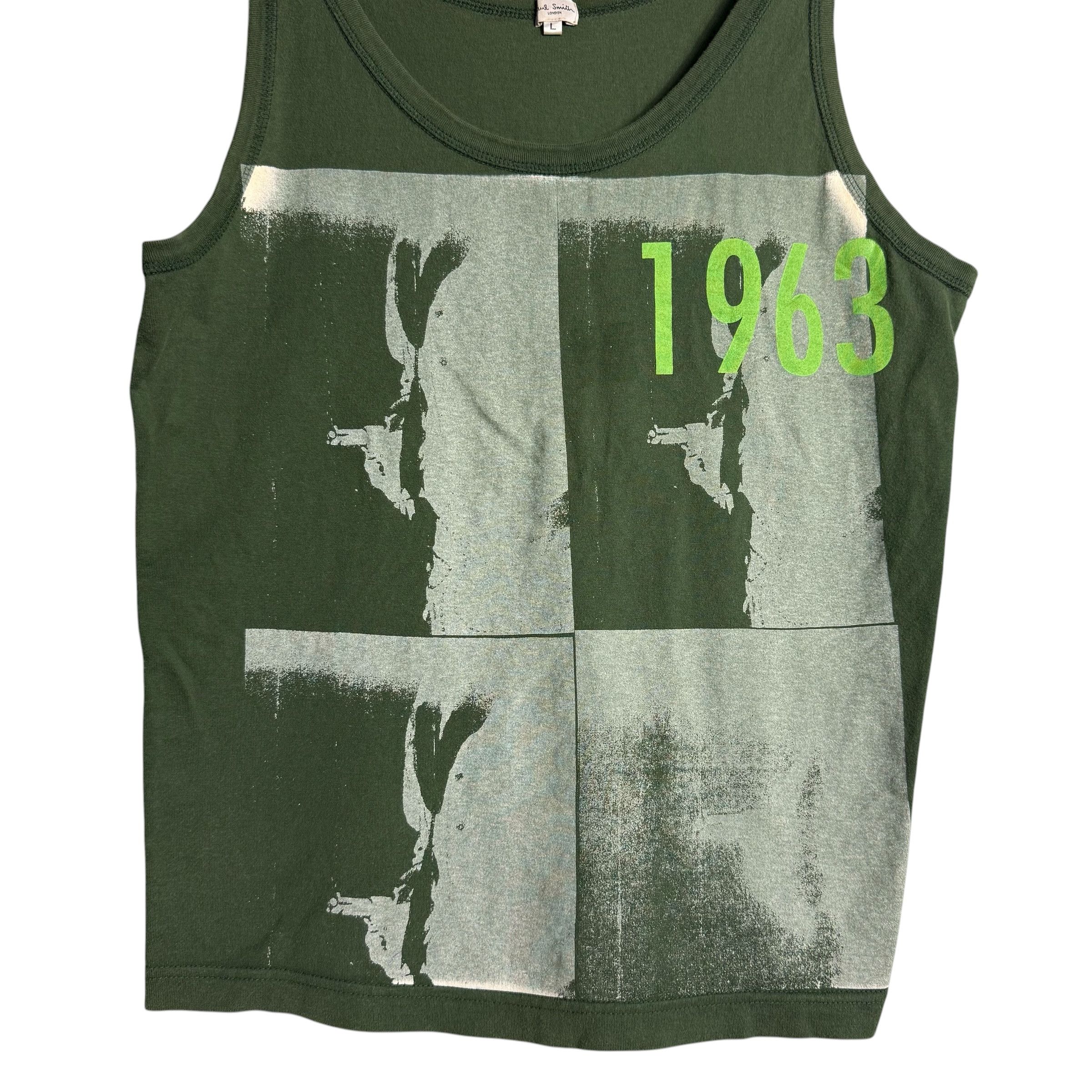 Paul Smith 🔥RARE🔥Vintage Paul Smith London Overprint Tank Top Size US L / EU 52-54 / 3 - 2 Thumbnail