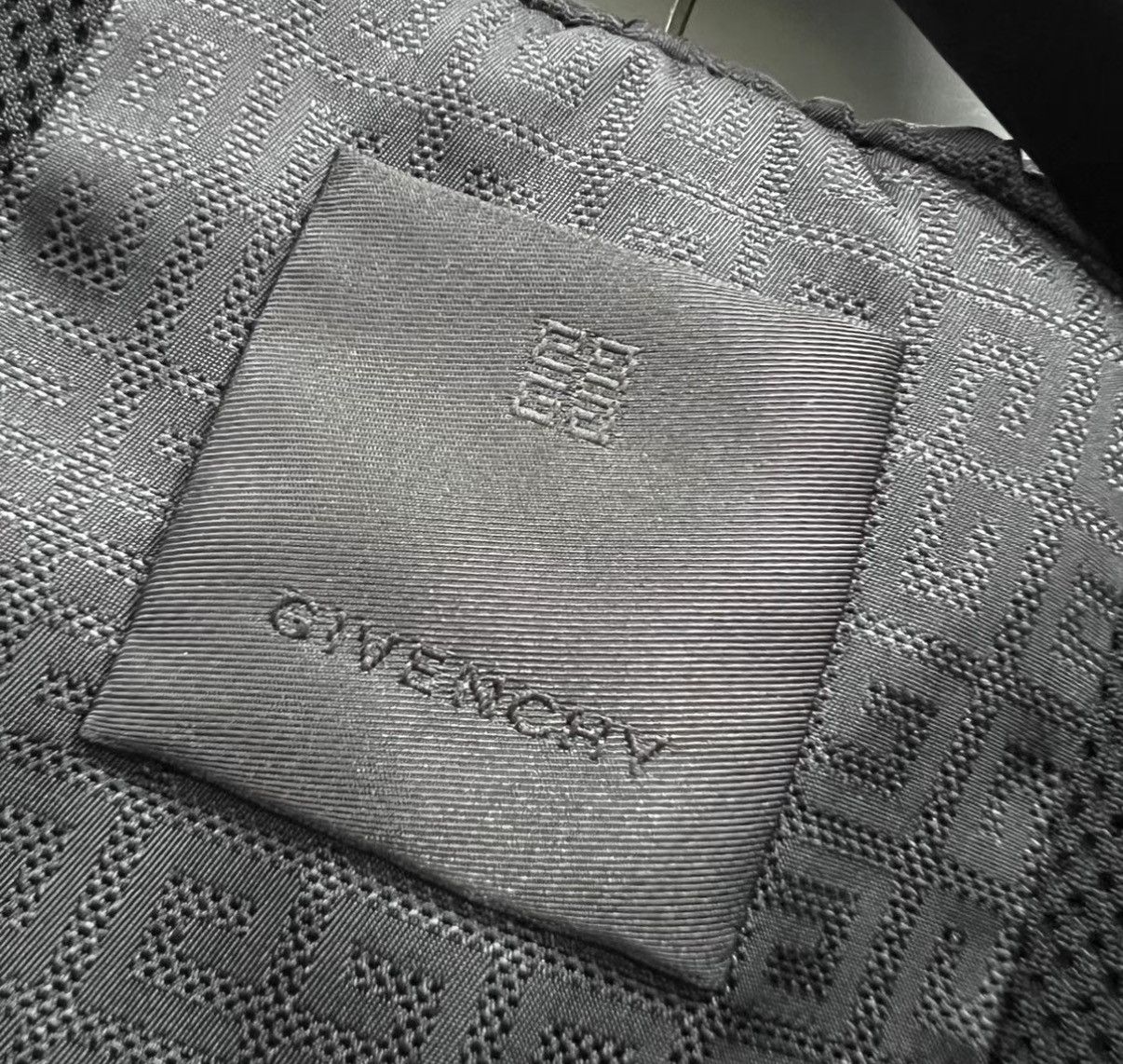 Givenchy Givenchy Black All-over Subtle Pattern Hooded Jacket J41 Size US S / EU 44-46 / 1 - 3 Thumbnail