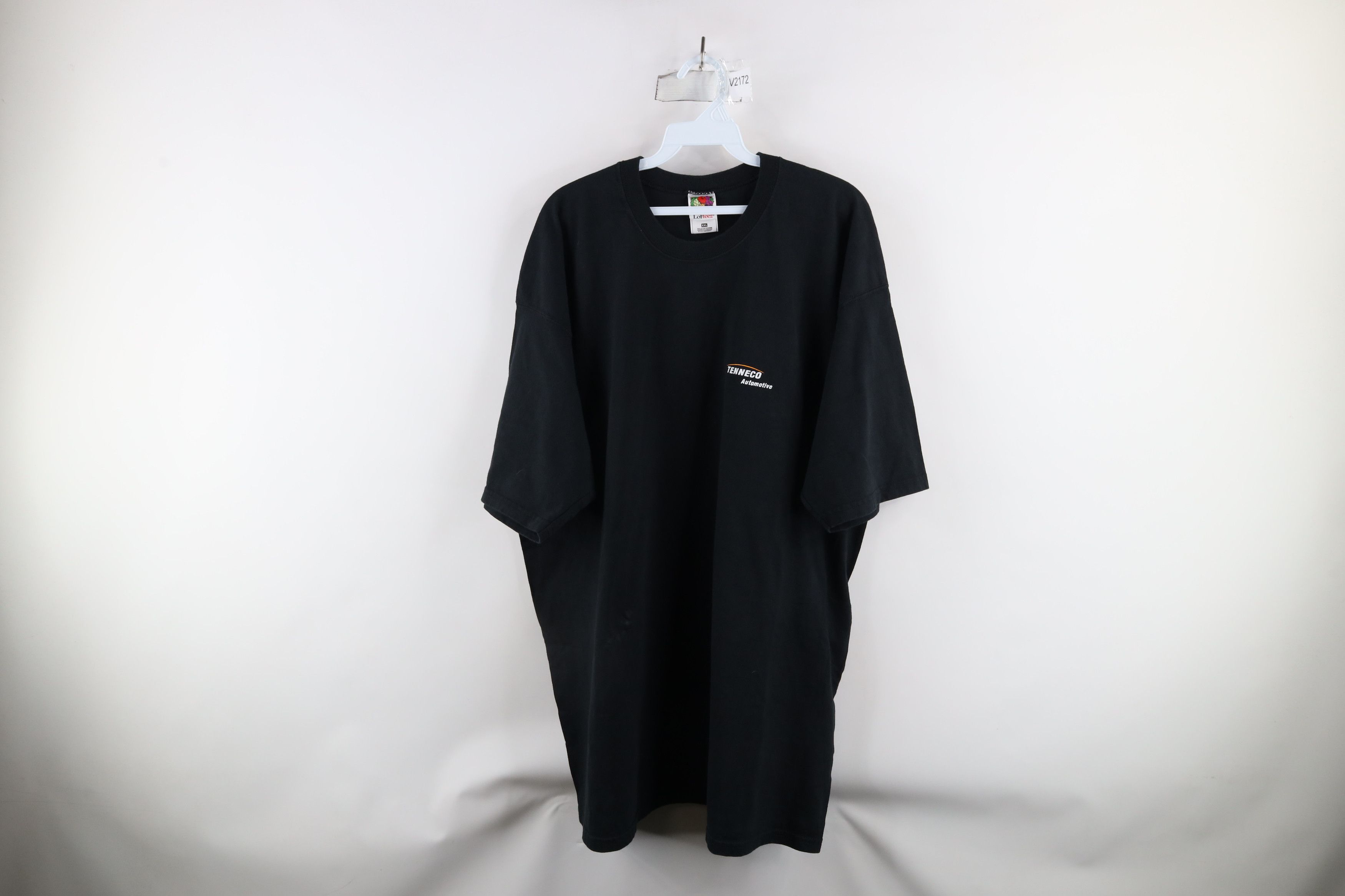 Vintage 90s Tenneco Automotive Drag Racing T-Shirt Black