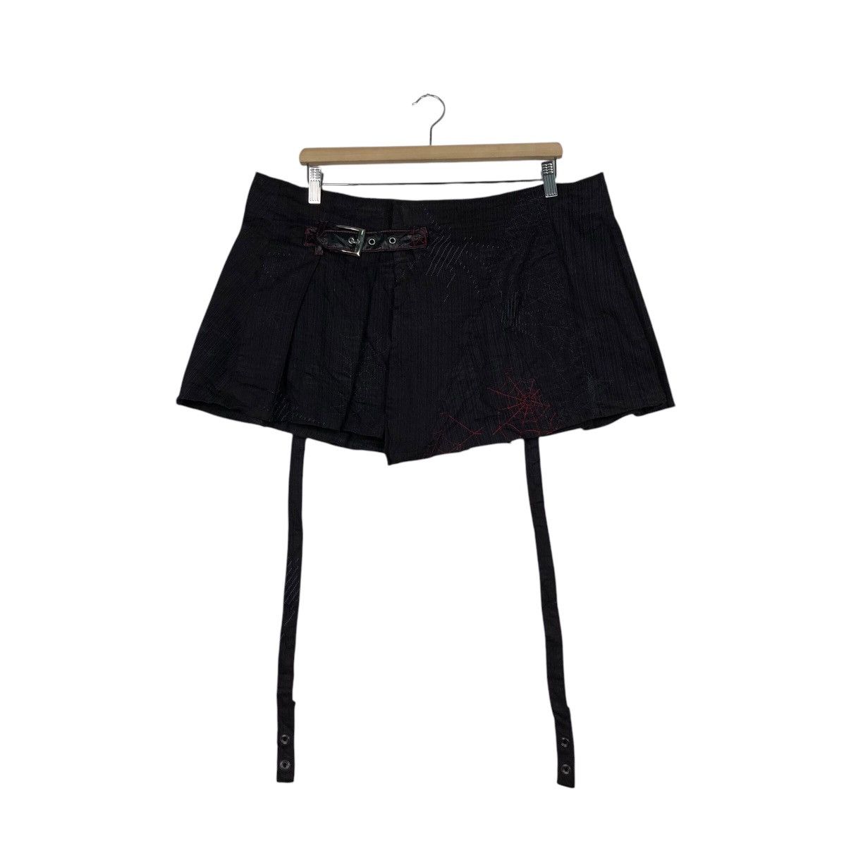 Hysteric Glamour 📌Vintage Mini Skirt Bondage Parachute Biker Design Size 38" / US 16 / IT 52 - 2 Thumbnail