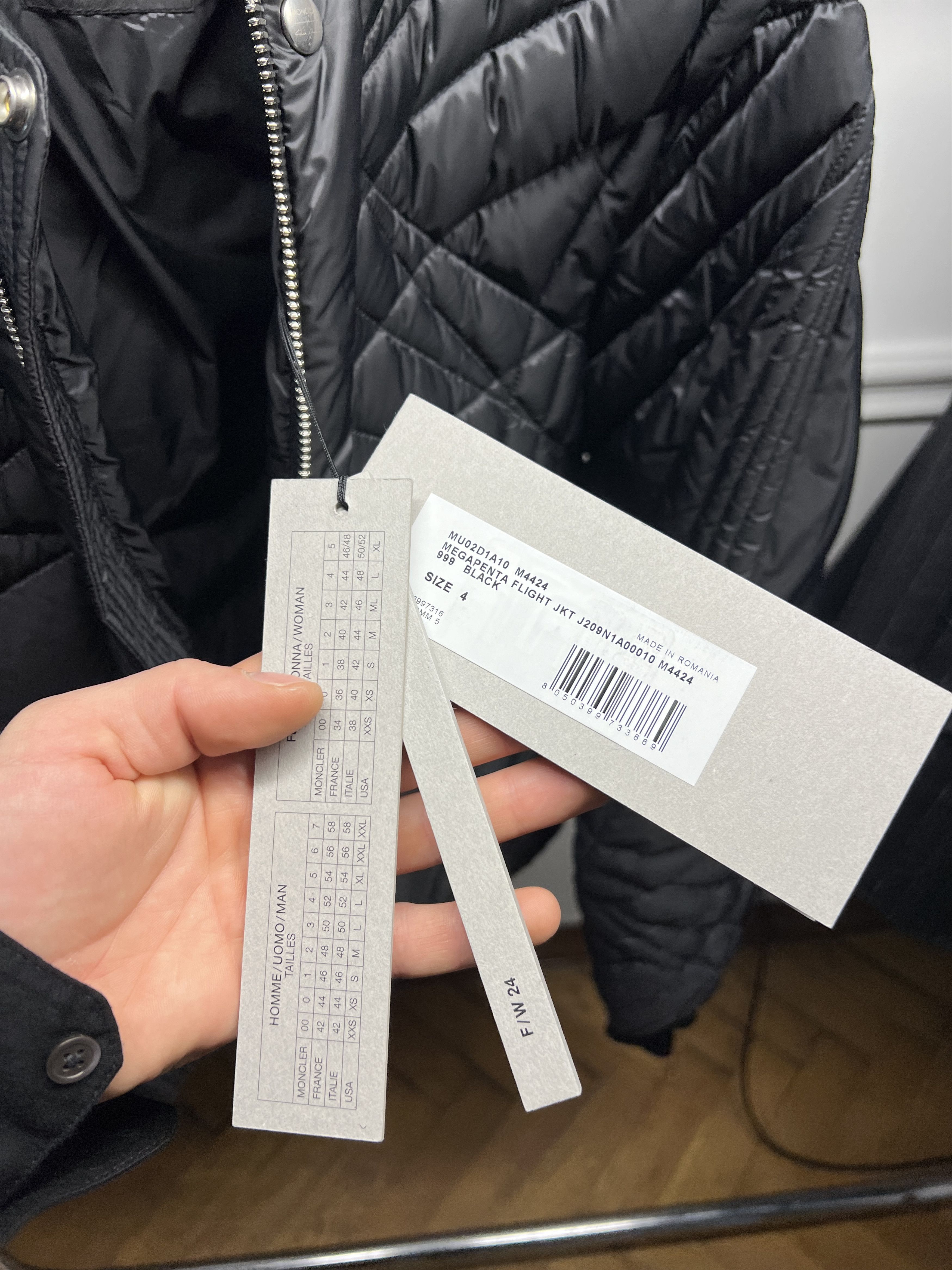 Moncler × Rick Owens RICK OWENS MEGAPENTA FLIGHT JACKET Size US L / EU 52-54 / 3 - 12 Thumbnail