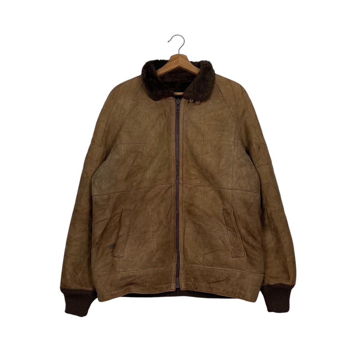 Japanese Brand Japanese Brand Military Leather Bomber Jacket Size US M / EU 48-50 / 2 - 1 Thumbnail