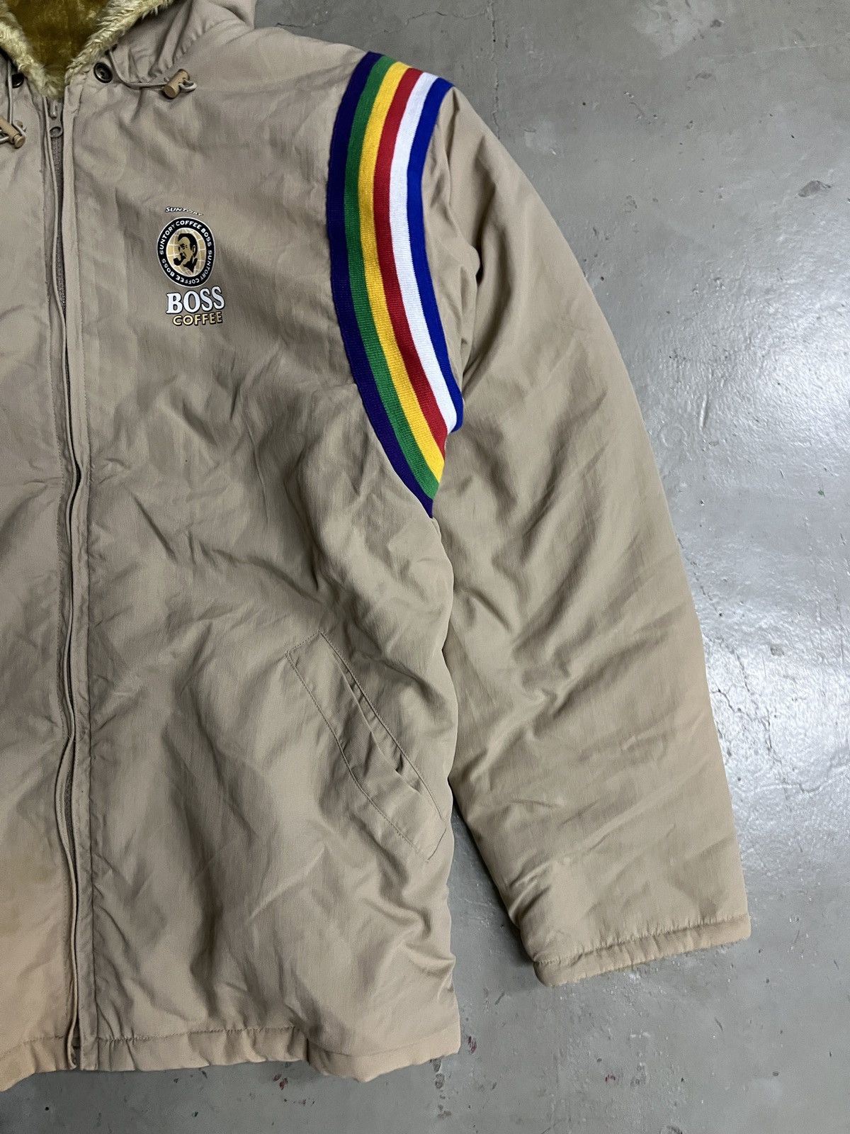 Vintage Vintage Rare SUNTORY BOSS COFFEE Japan Sherpa Parka Size US L / EU 52-54 / 3 - 16 Thumbnail