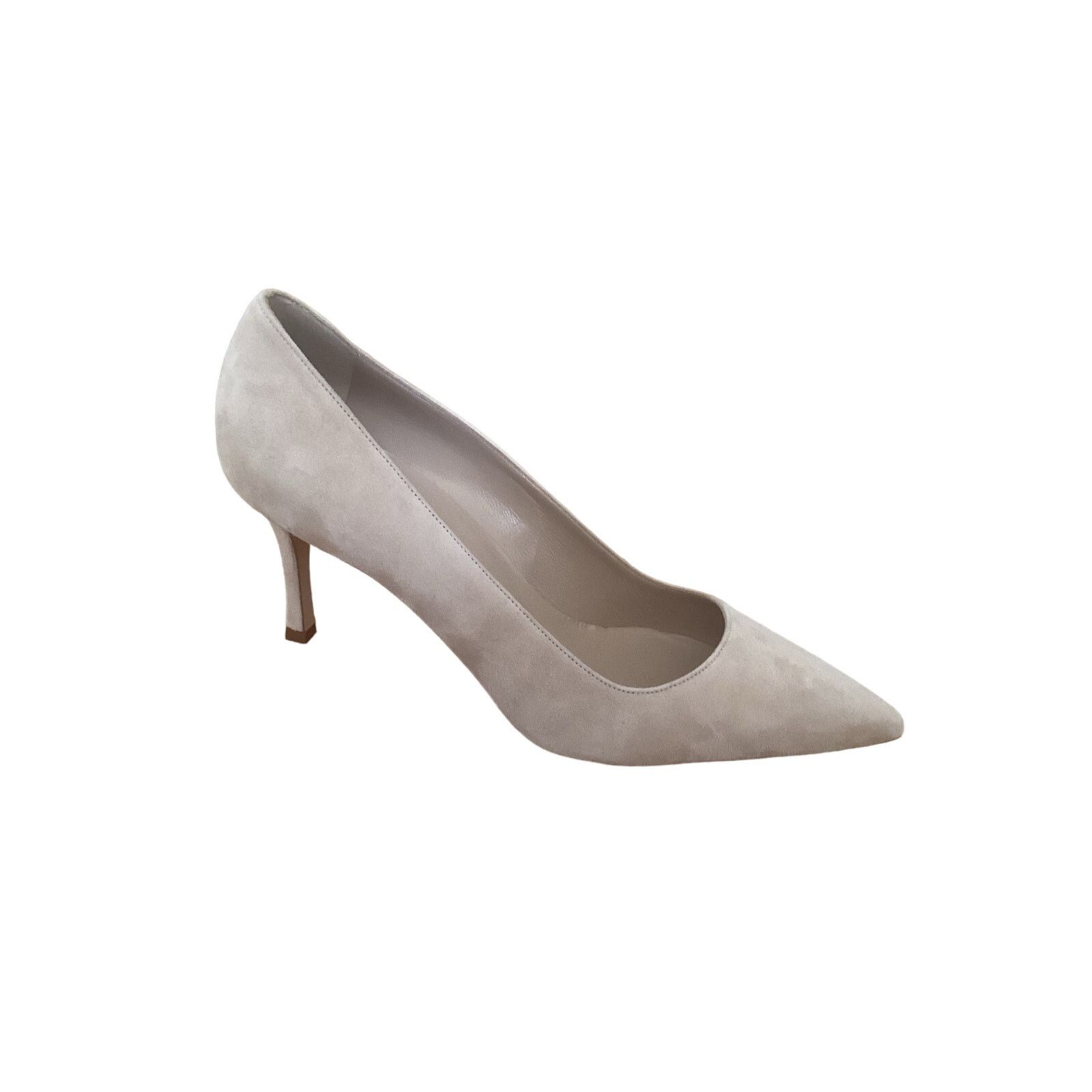 Manolo Blahnik NEW Manolo Blahnik Light Beige Suede Pointed Toe Pumps Sz 40 Size US 10 / IT 40 - 2 Thumbnail