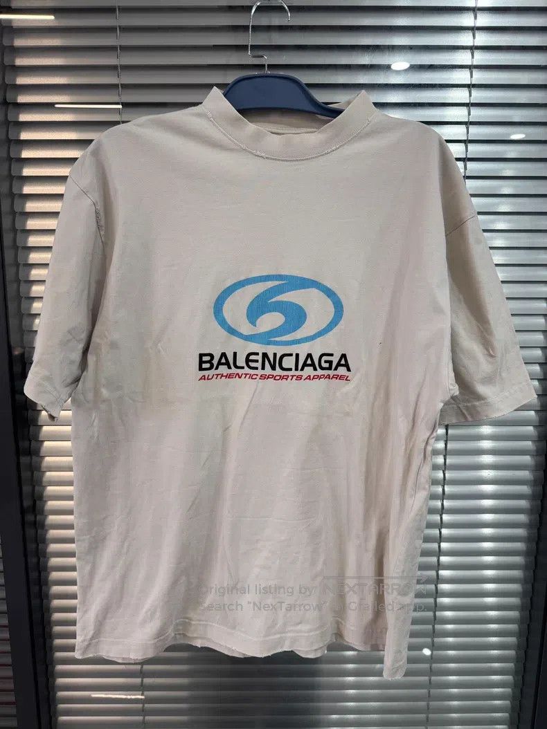 Balenciaga Balenciaga Logo Printed Loose Fit Short Sleeve T-Shirt Size US S / EU 44-46 / 1 - 1 Thumbnail