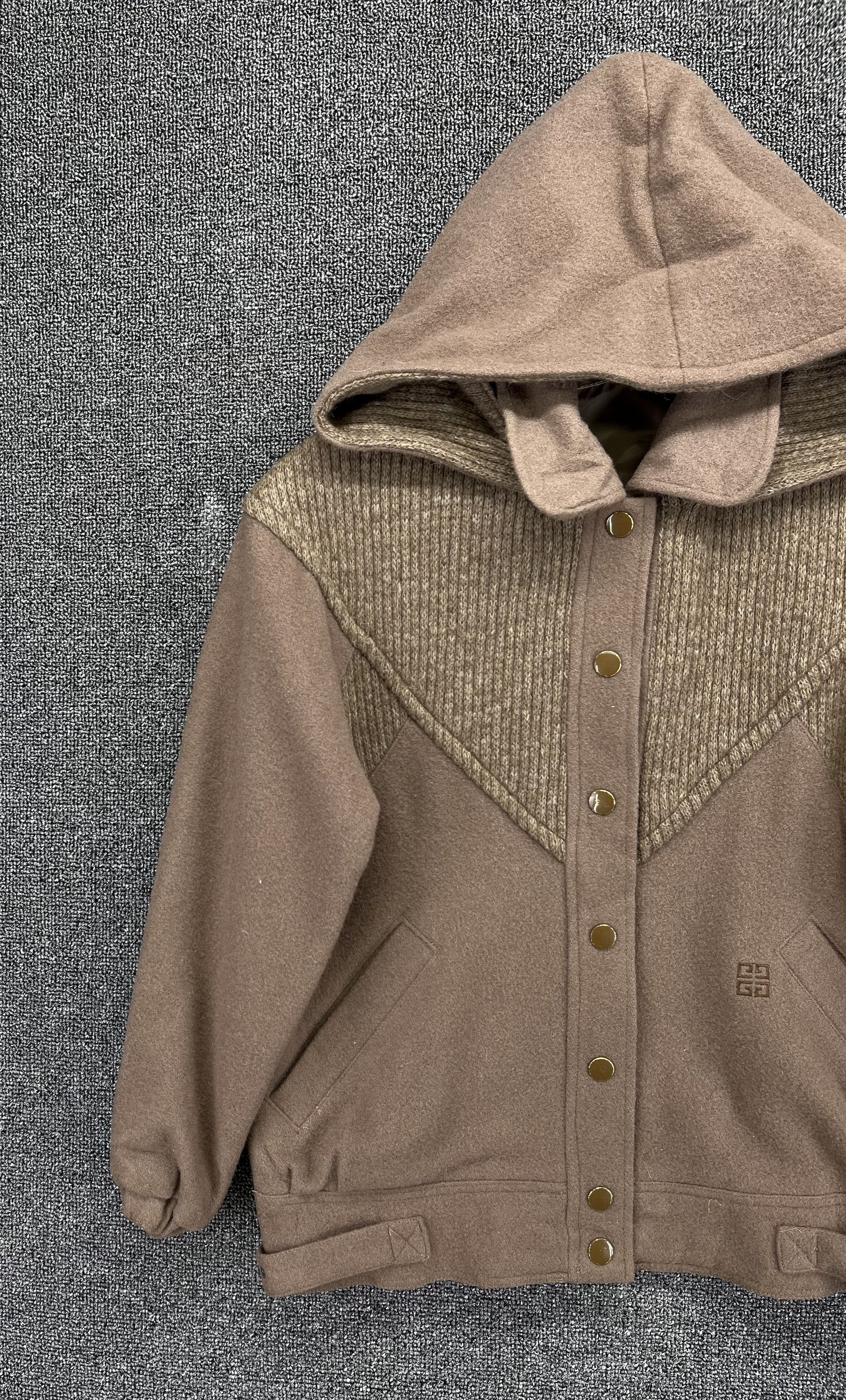 Vintage Givenchy Enfants Hooded Wool Jacket