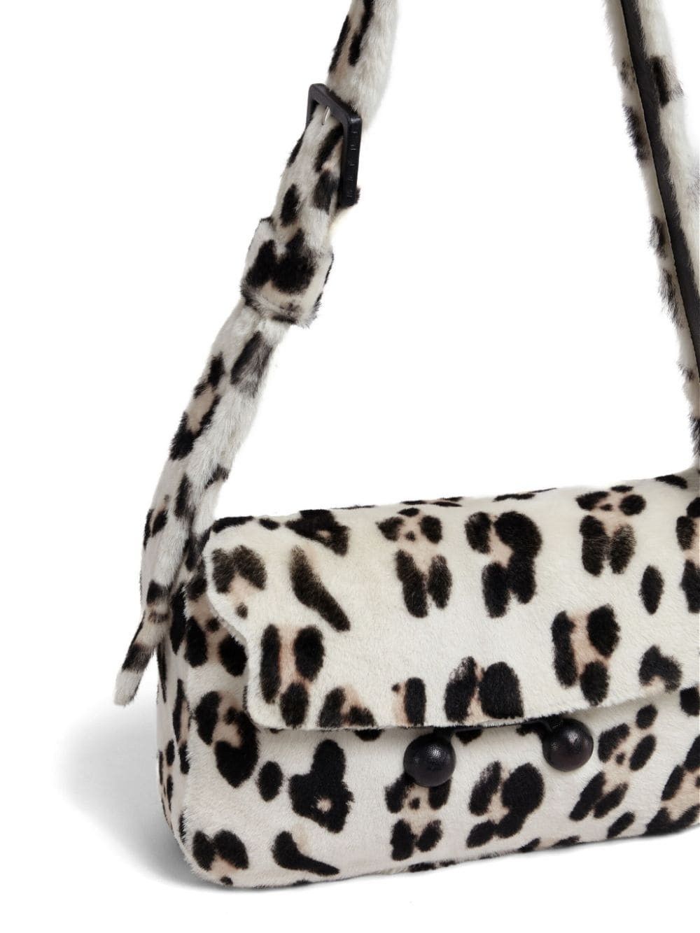 Marni o1w1db11125 Size:OS/Animal Print Shoulder Bag in White/Black Size ONE SIZE - 4 Thumbnail