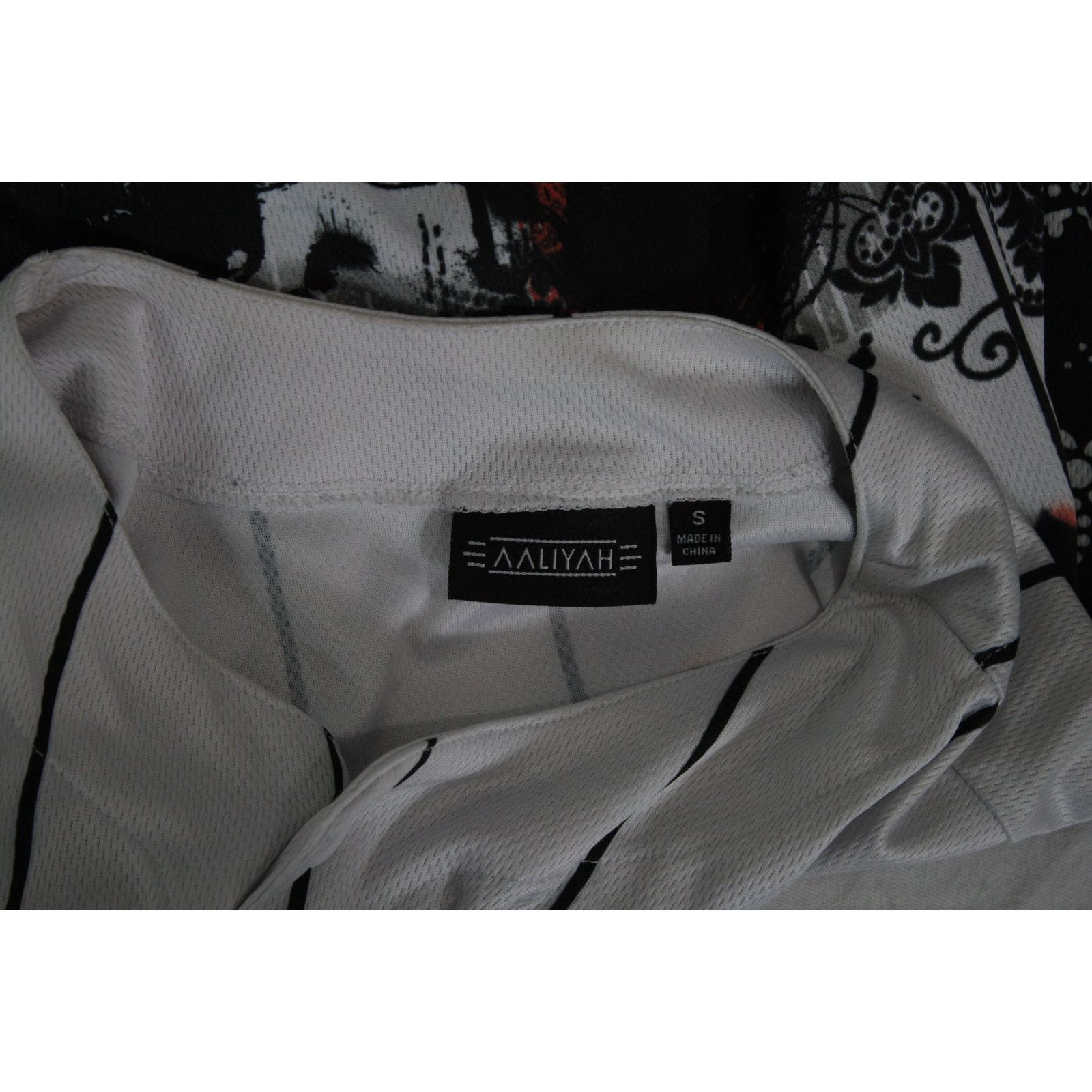 Vintage Aaliyah Baseball Jersey Shirt Double Sided Graphic Button Up Size US S / EU 44-46 / 1 - 6 Thumbnail