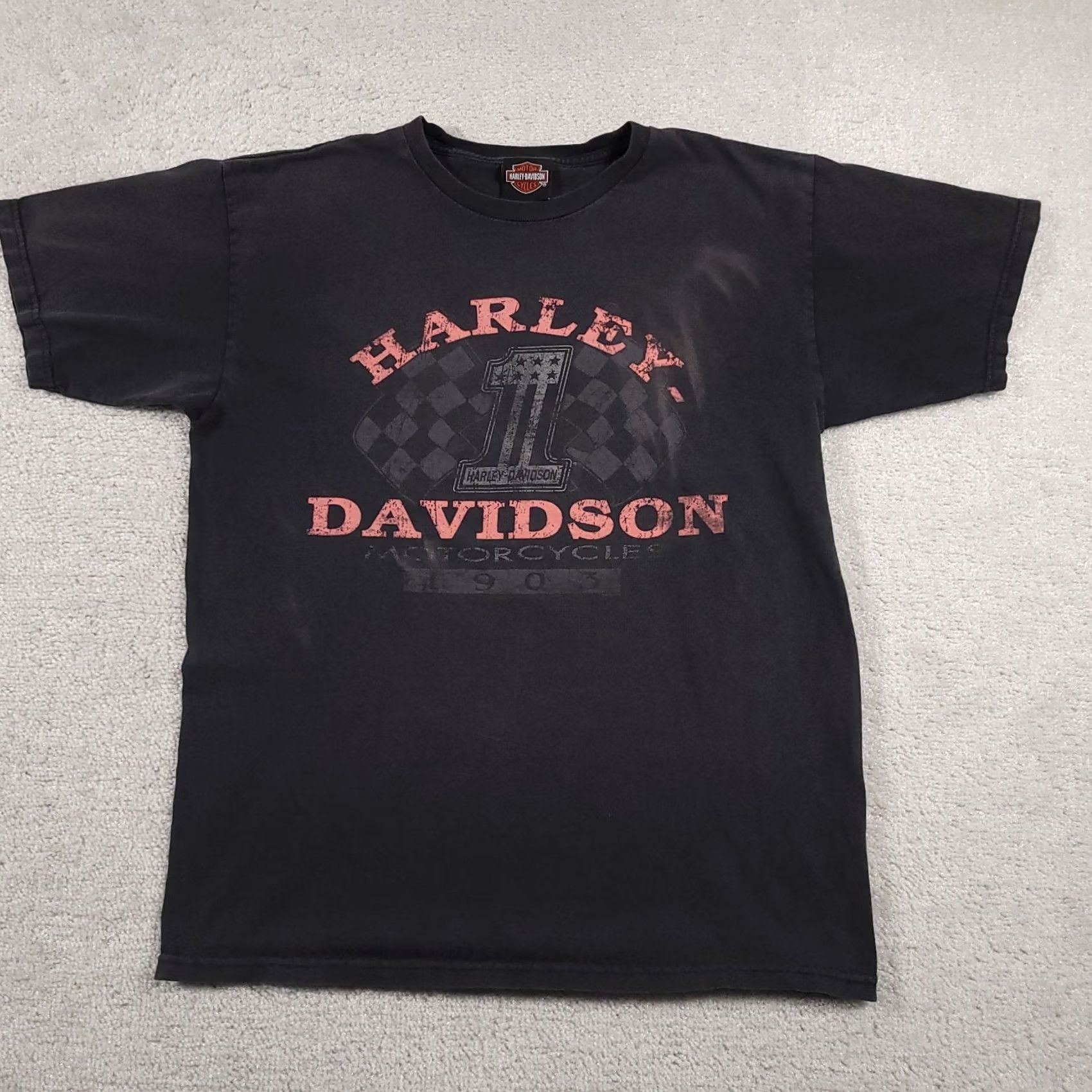 Harley Davidson Harley-Davidson Shirt Mens Medium Black #1 Motorcycle Riding Y2K Grunge Tee Size US M / EU 48-50 / 2 - 2 Thumbnail