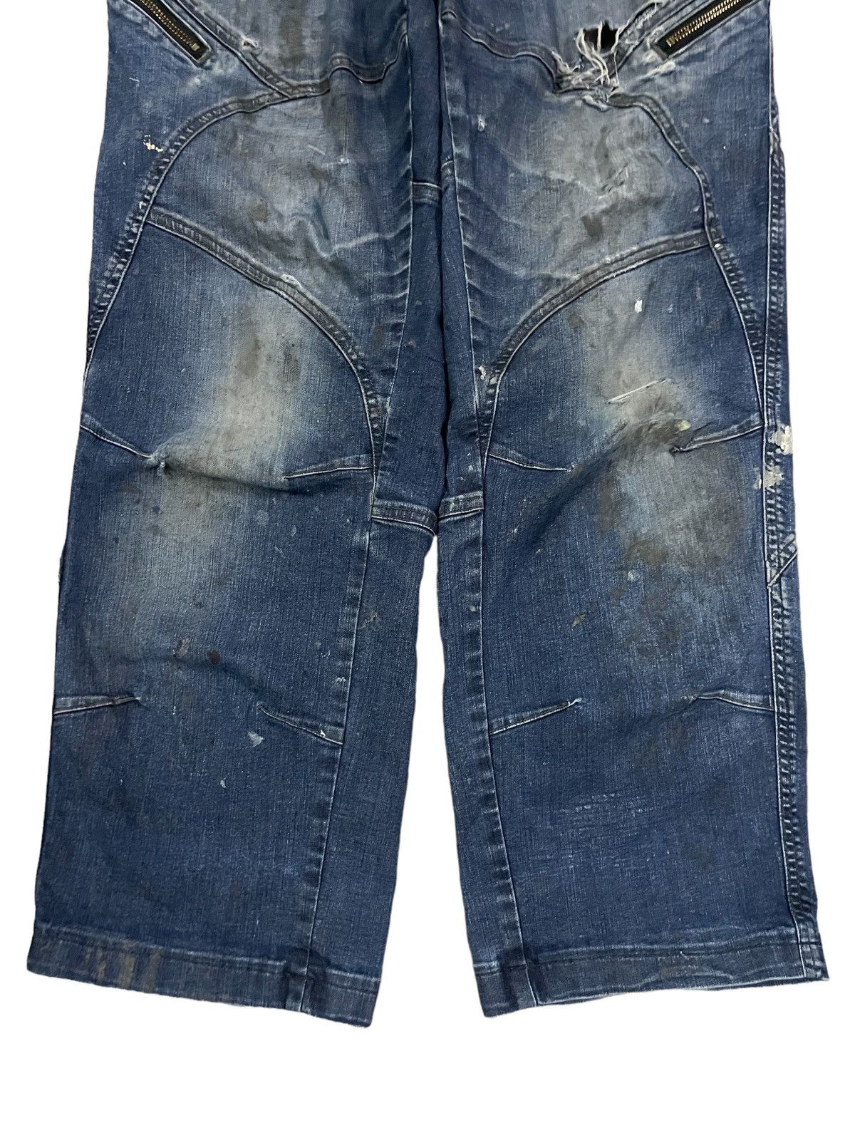 Dickies Dickies Paint Splatter Multipocket Distressed Baggy Jeans Size US 36 / EU 52 - 7 Thumbnail