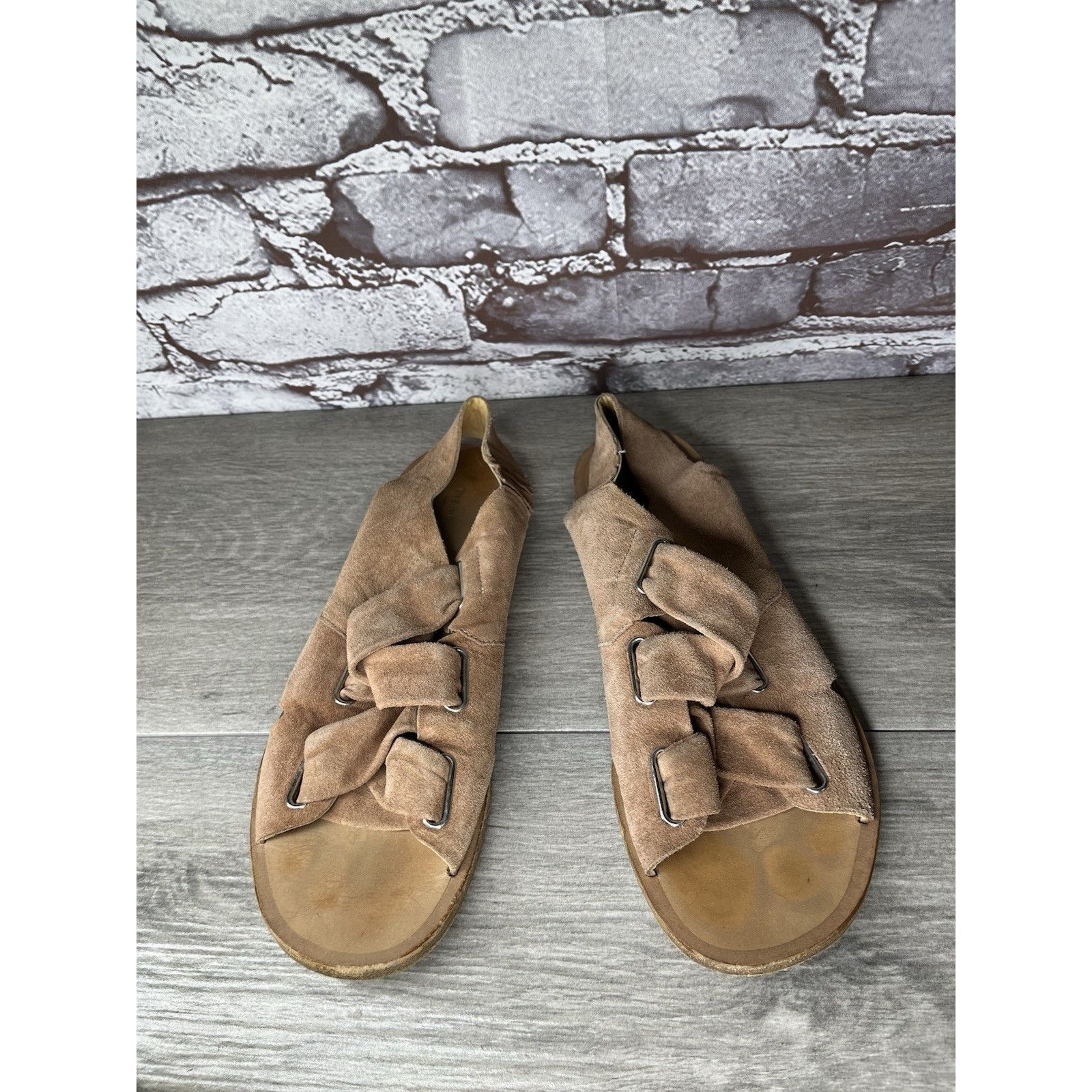 Rag & Bone Rag & Bone Pink Salmon Suede Leather Strap Flats Sandals Wom Size US 6.5 / IT 36.5 - 8 Thumbnail