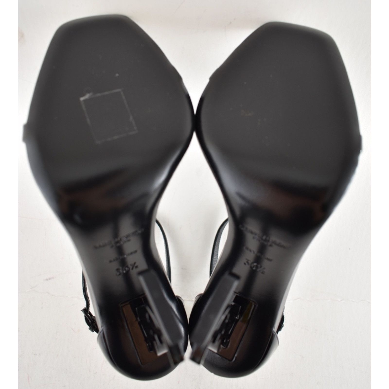 Yves Saint Laurent Saint Laurent Opyum 110 Black Patent Leather YSL Logo Size US 6.5 / IT 36.5 - 14 Thumbnail