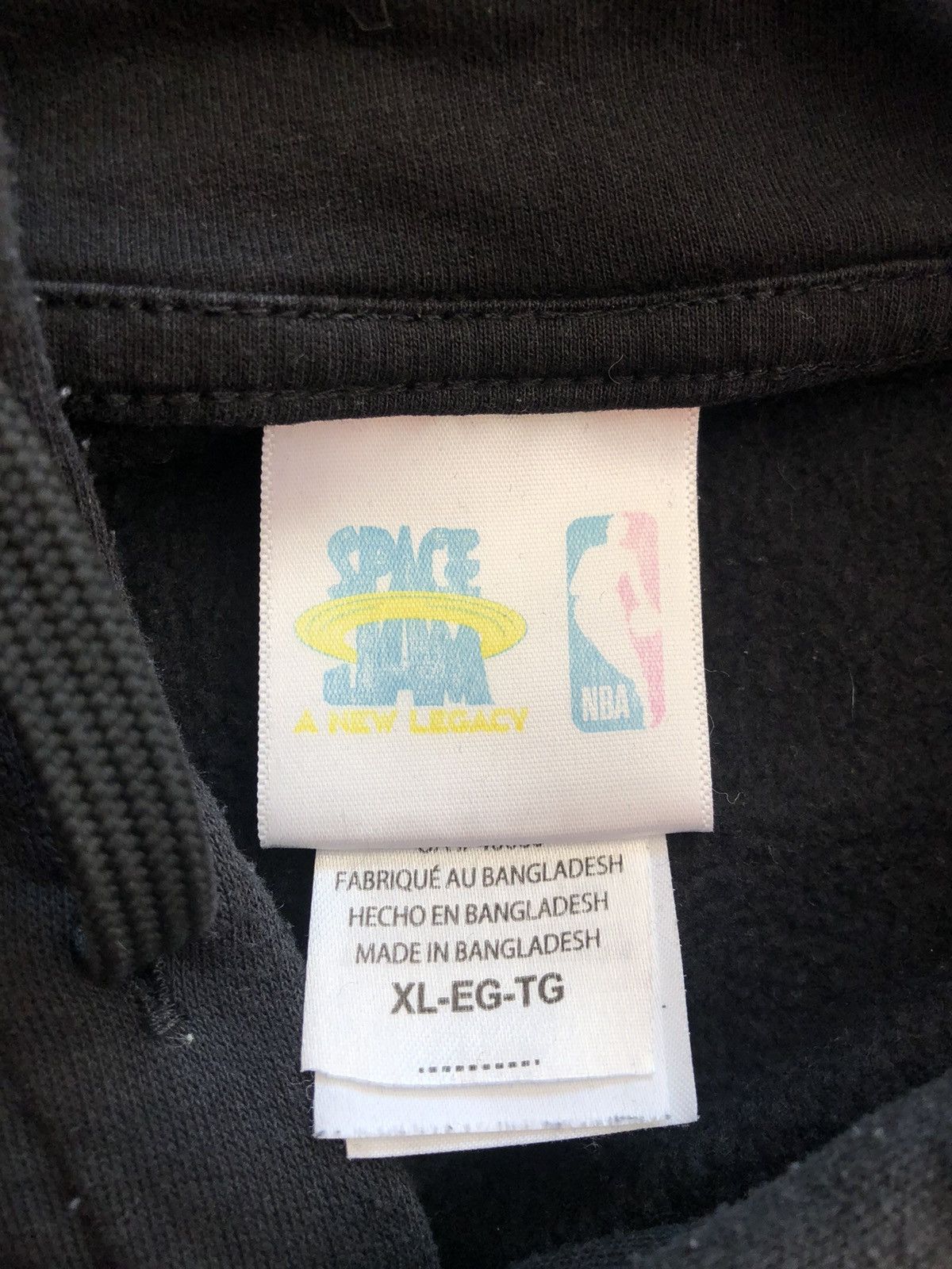 NBA RARE SPACE JAM LOS ANGELES LAKERS VINTAGE HOODIE SWEATSHIRT Size US XL / EU 56 / 4 - 3 Thumbnail