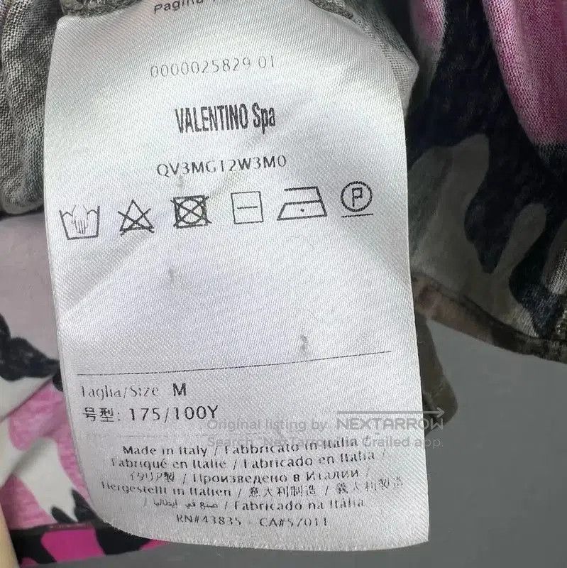 Valentino Valentino Women's Pink Camouflage Cotton T-Shirt . Size M / US 6-8 / IT 42-44 - 4 Thumbnail