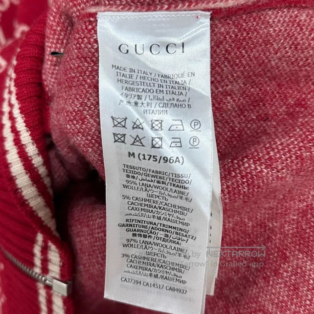 Gucci gucci red logo zip-up jacket size M. Size US M / EU 48-50 / 2 - 5 Thumbnail