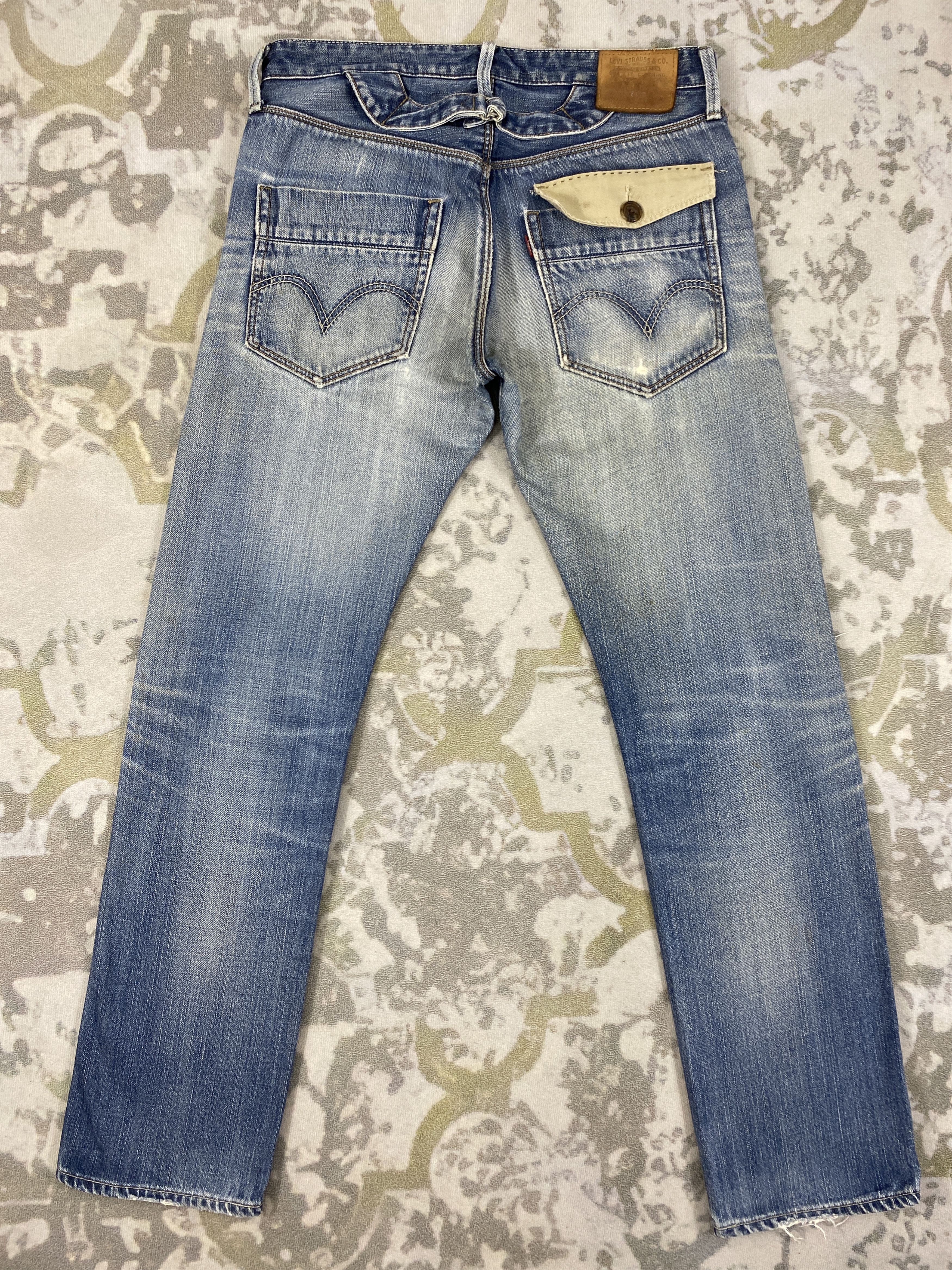 Vintage Dirty Blue Vintage Classic Levi's 522 34x32.5 Denim -JN911 Size US 34 / EU 50 - 2 Thumbnail