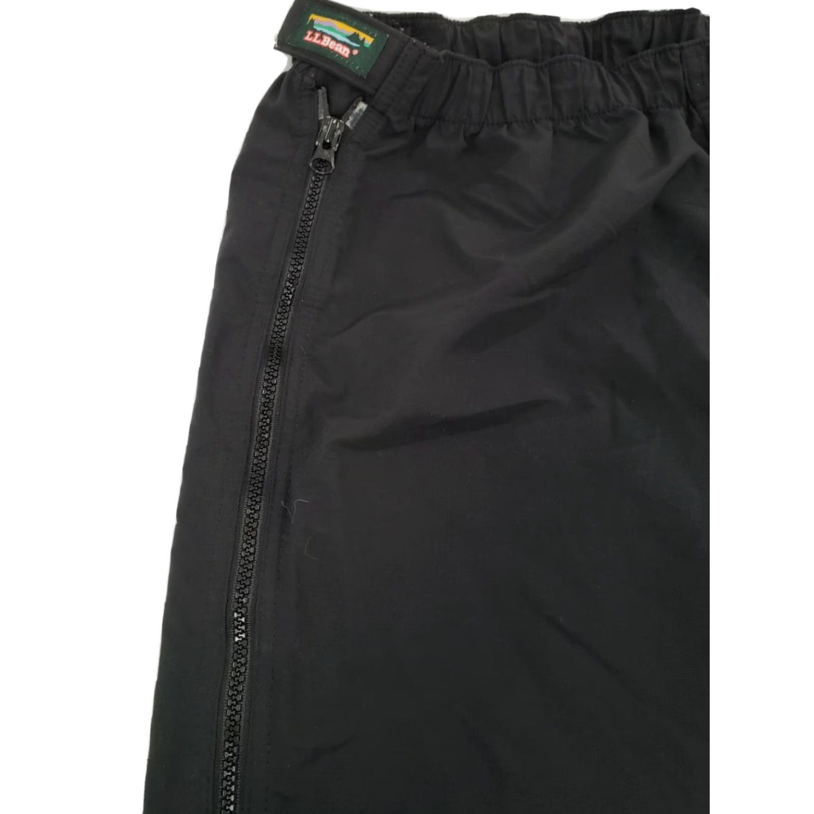 Vintage VINTAGE LL Bean Women's Pants Medium Black Nylon Casual Travel Windbreaker Zipper US Made Size 32" / US 10 / IT 46 - 5 Thumbnail