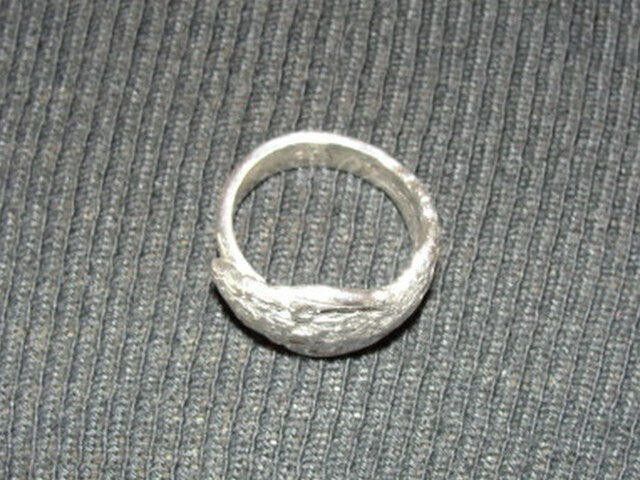 Sterling Silver over Brass Ornate Spoon Ring Alberto Juan