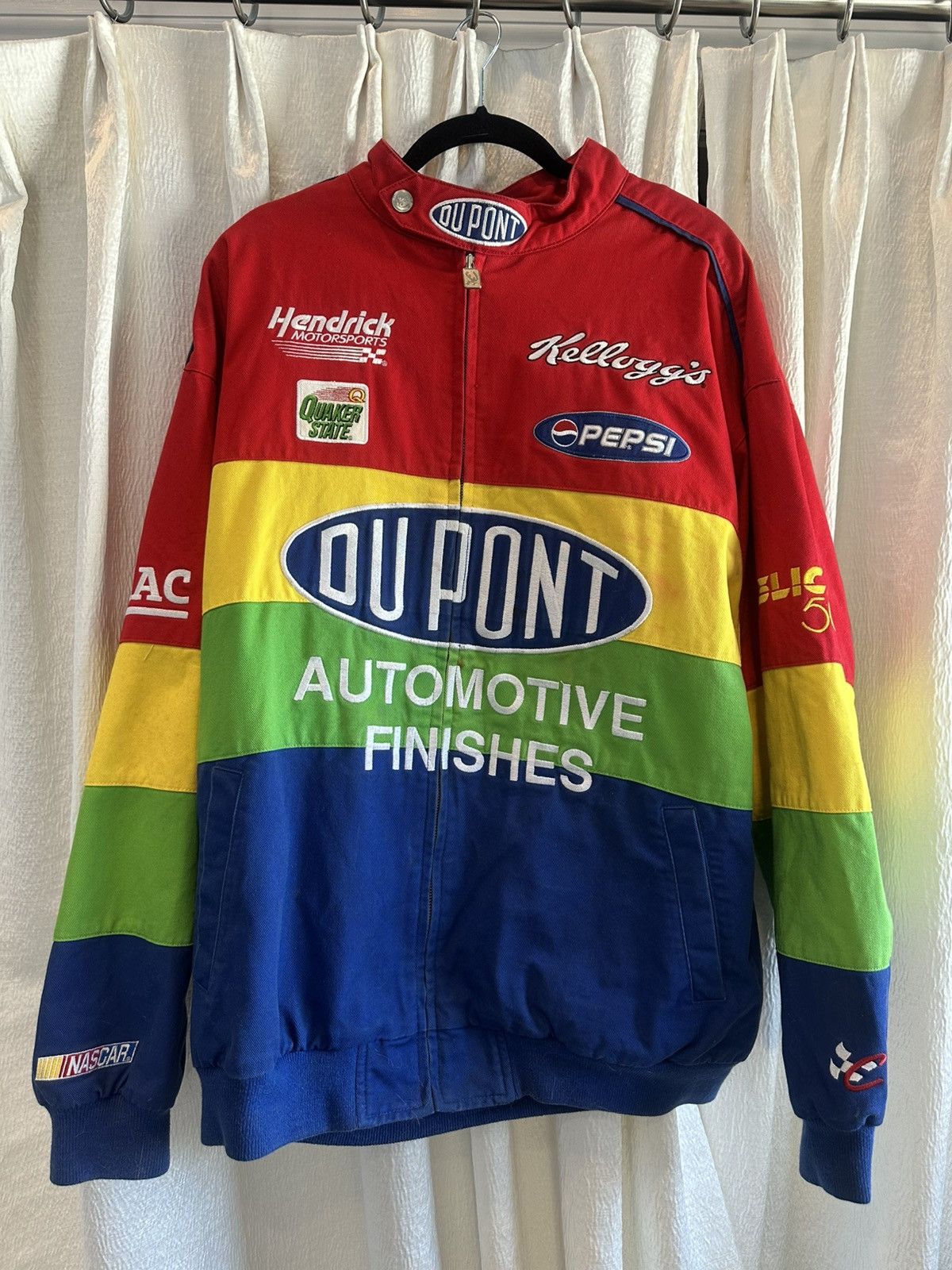 NASCAR Vintage 90’s NASCAR Jeff Gordon Racing Jacket Size US XL / EU 56 / 4 - 2 Thumbnail