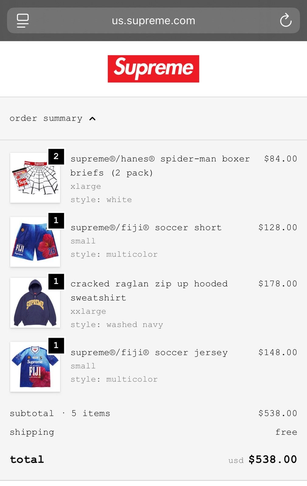 Supreme Supreme FIJI Soccer Jersey Multicolor Size Small Size US S / EU 44-46 / 1 - 8 Thumbnail