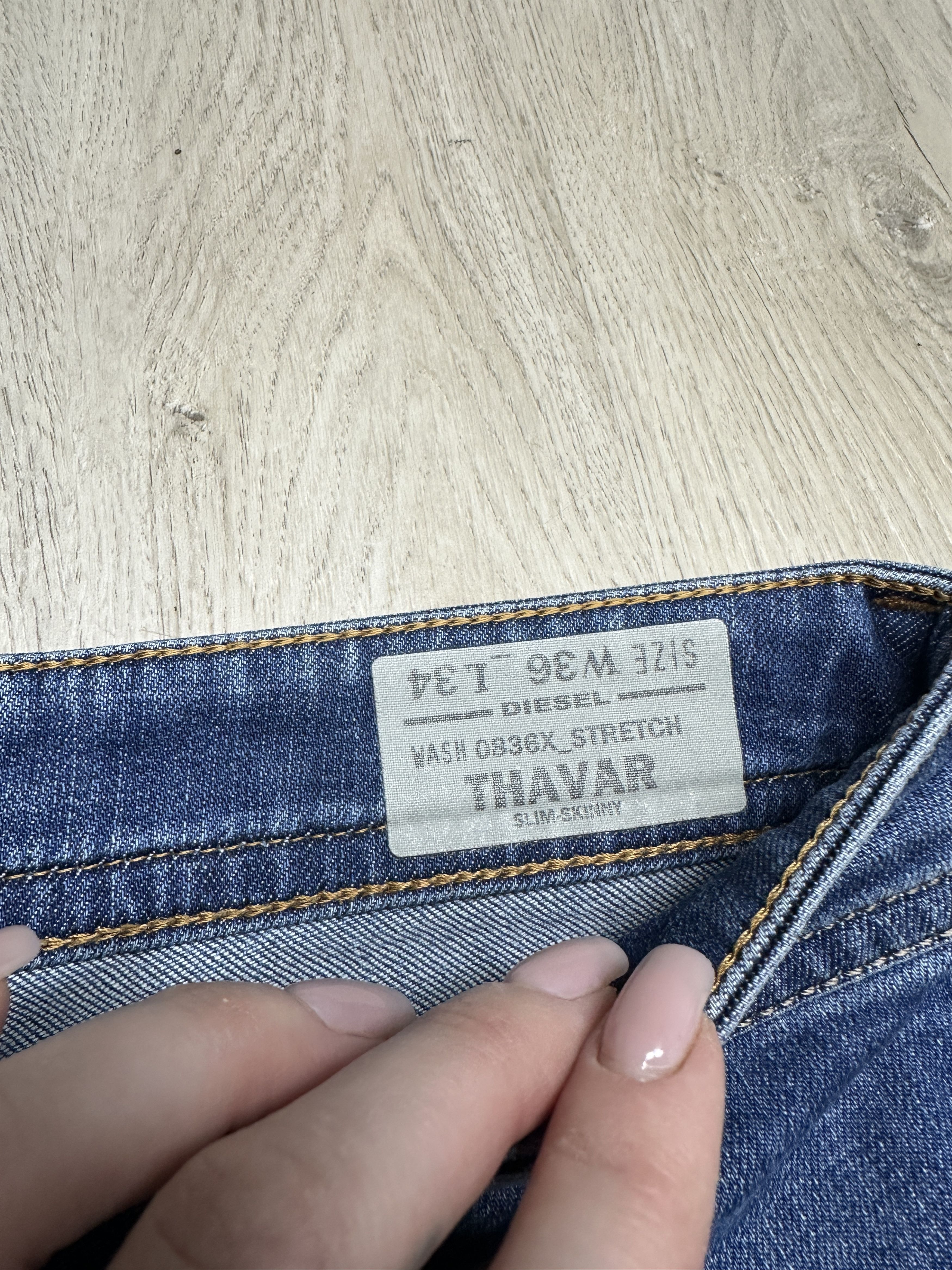 Diesel Diesel Thavar Vintage Mens Denim Pants Jeans Size US 36 / EU 52 - 5 Thumbnail